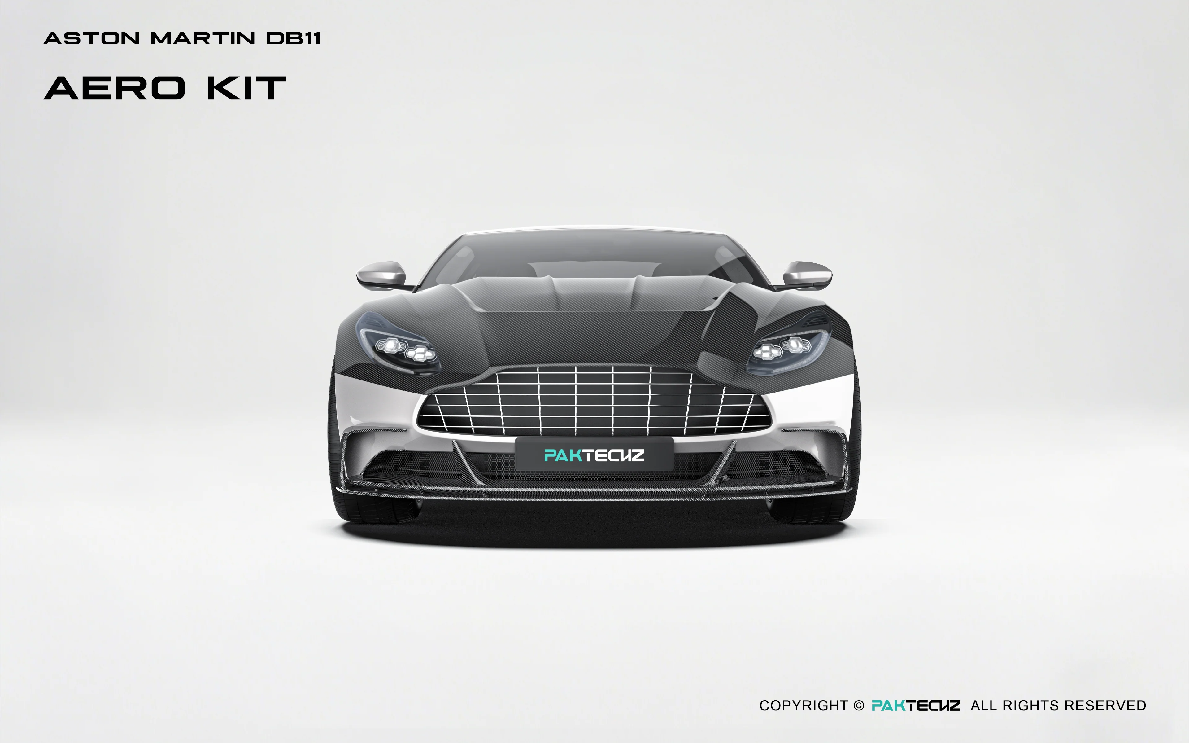 Aston Martin DB11 Paktechz Full Dry Carbon Aerodynamics kit - Image 10