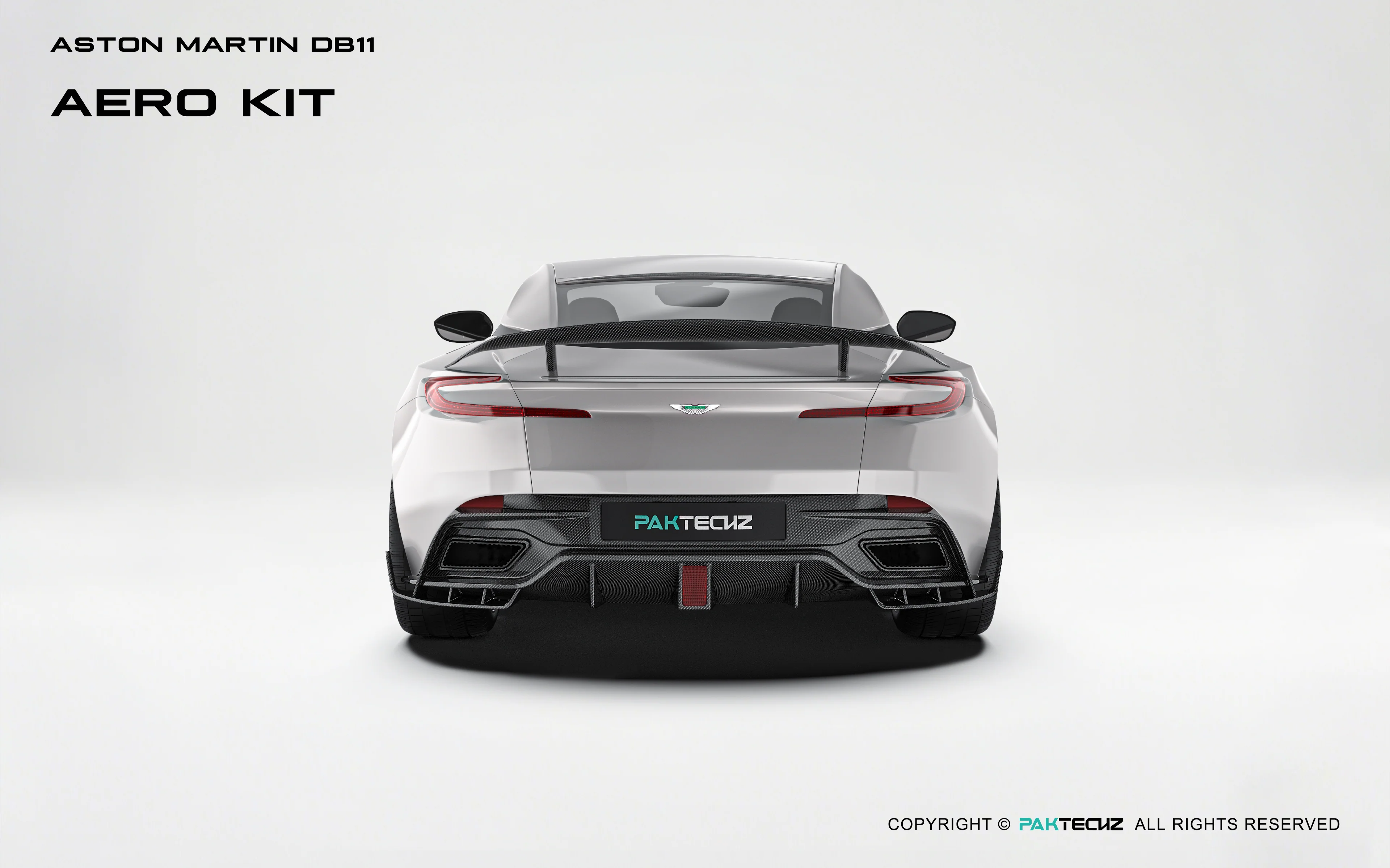 Aston Martin DB11 Paktechz Full Dry Carbon Aerodynamics kit - Image 11