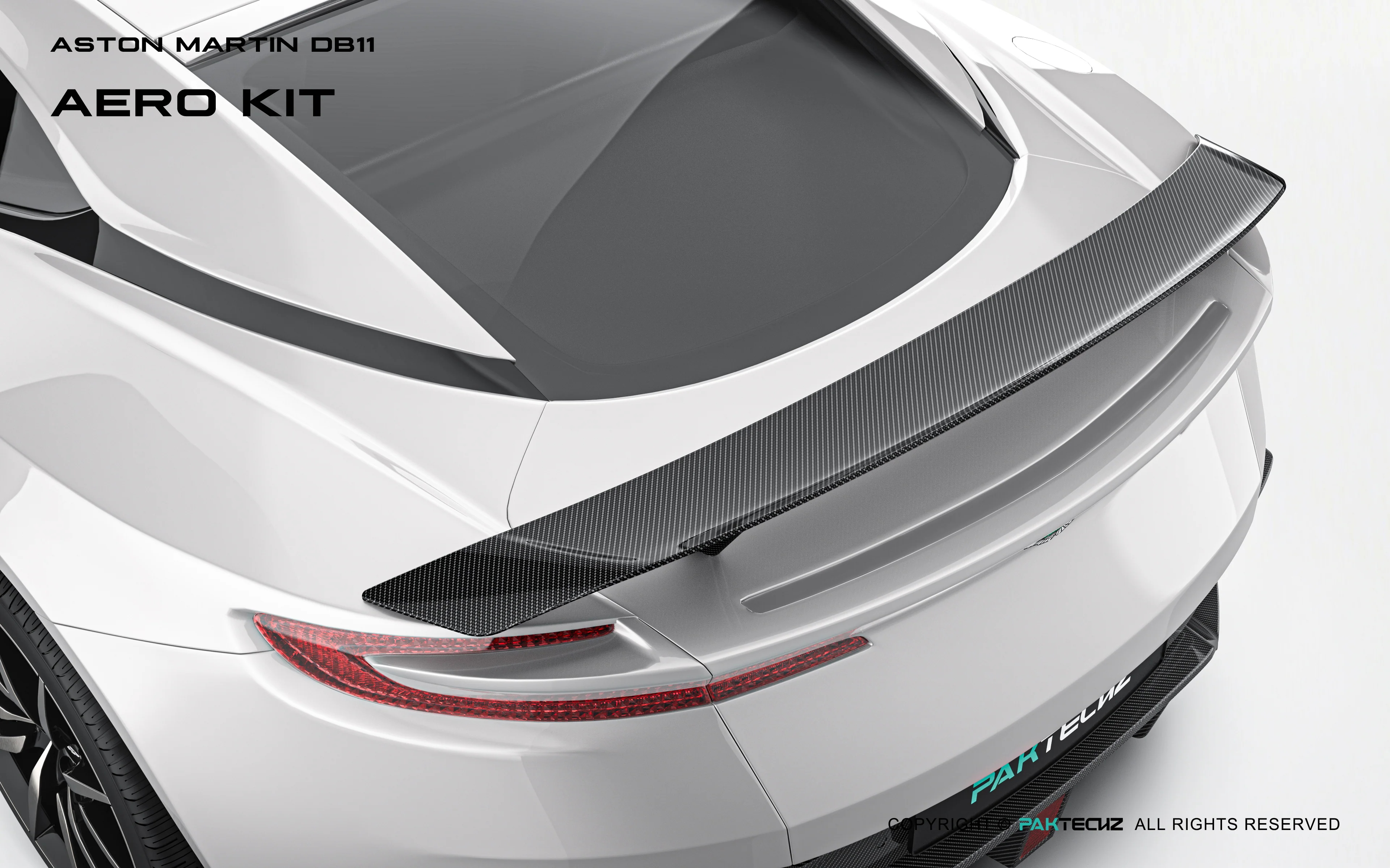 Aston Martin DB11 Paktechz Full Dry Carbon Aerodynamics kit - Image 12