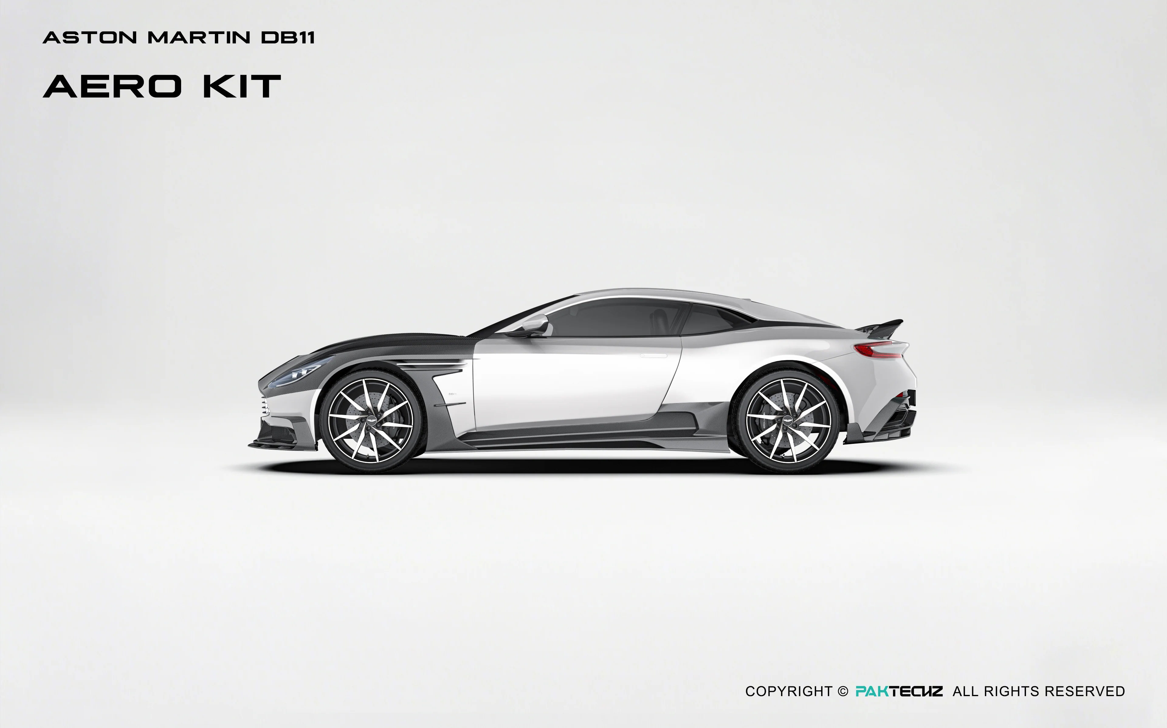 Aston Martin DB11 Paktechz Full Dry Carbon Aerodynamics kit - Image 9