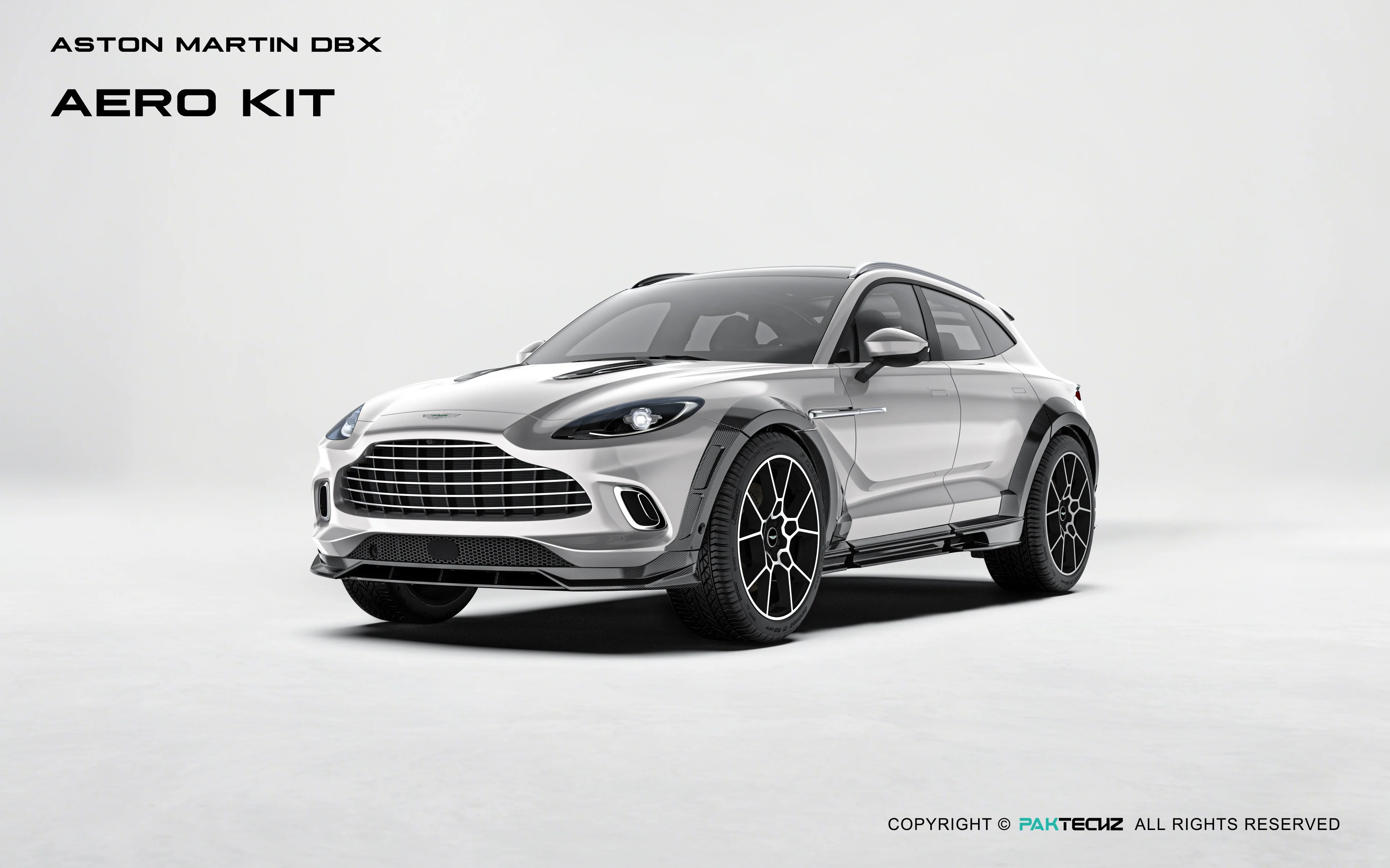 Aston Martin DBX Paktechz Full Dry Carbon Aerodynamics kit - Image 8