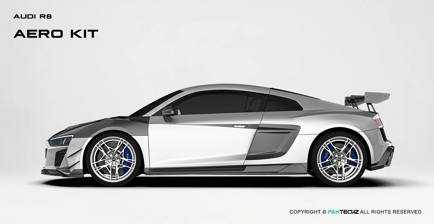 Audi R8 (Gen 2) Paktechz Full Dry Carbon Aerodynamics kit (2019-2023) - Image 17