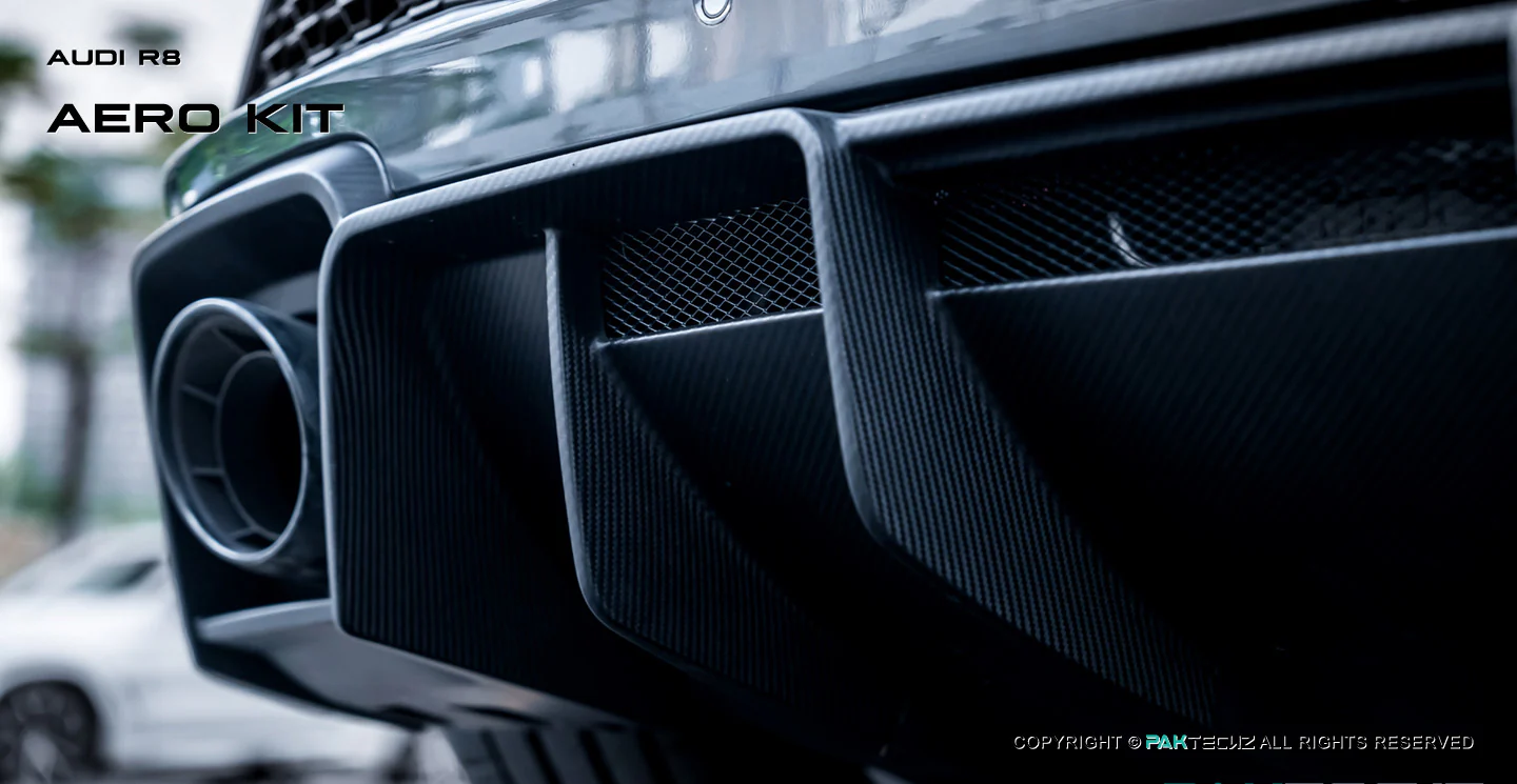 Audi R8 (Gen 2) Paktechz Full Dry Carbon Aerodynamics kit (2019-2023) - Image 7