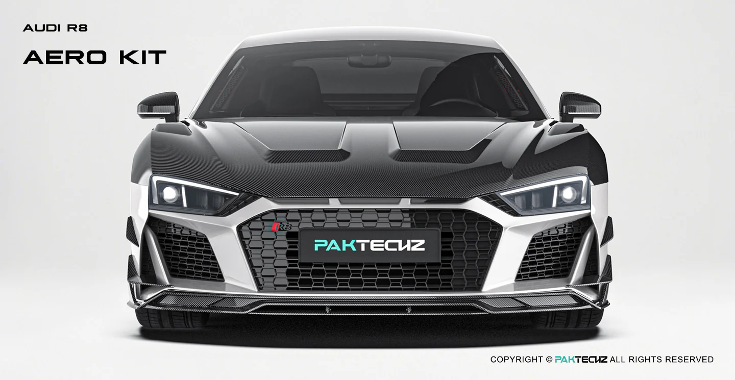 Audi R8 (Gen 2) Paktechz Full Dry Carbon Aerodynamics kit (2019-2023) - Image 16