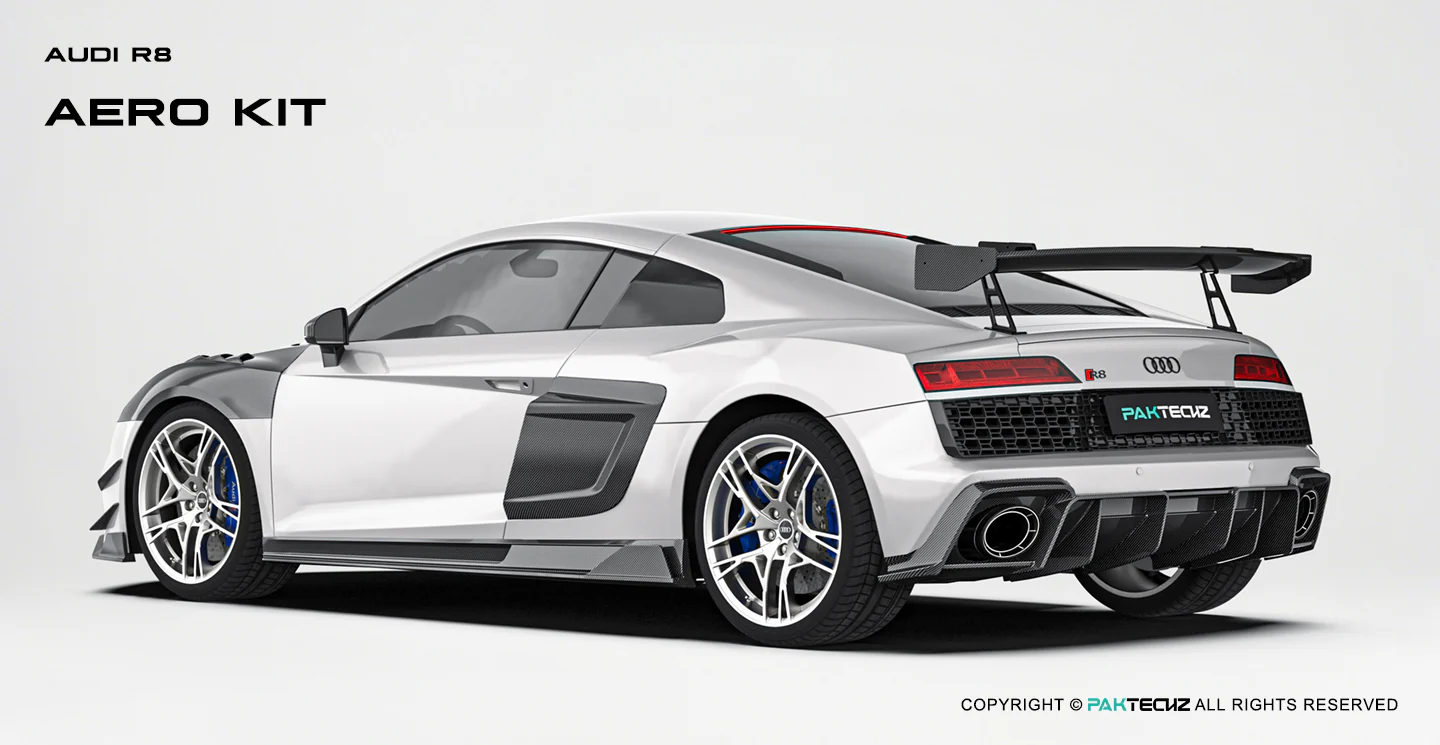 Audi R8 (Gen 2) Paktechz Full Dry Carbon Aerodynamics kit (2019-2023) - Image 19