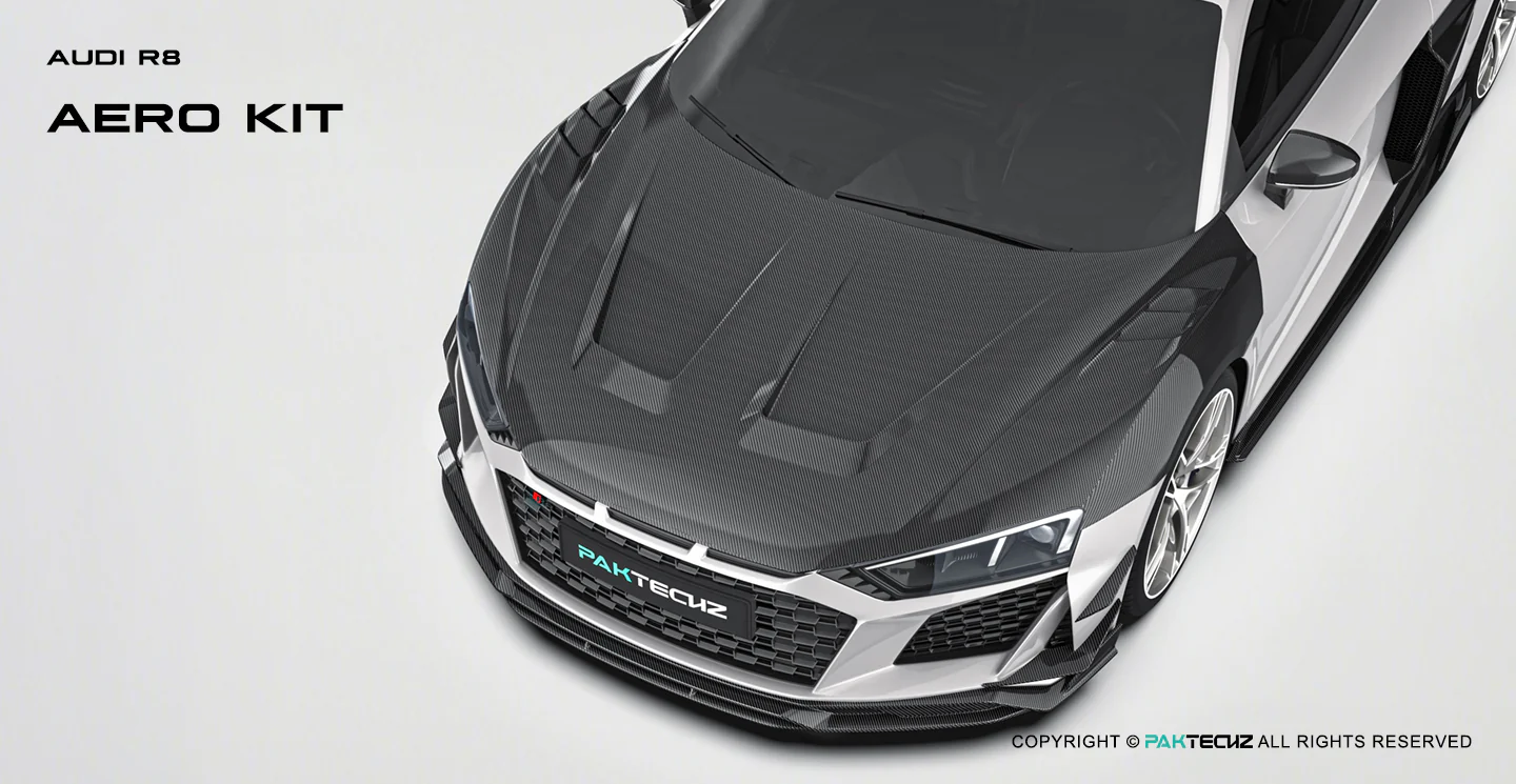 Audi R8 (Gen 2) Paktechz Full Dry Carbon Aerodynamics kit (2019-2023) - Image 20
