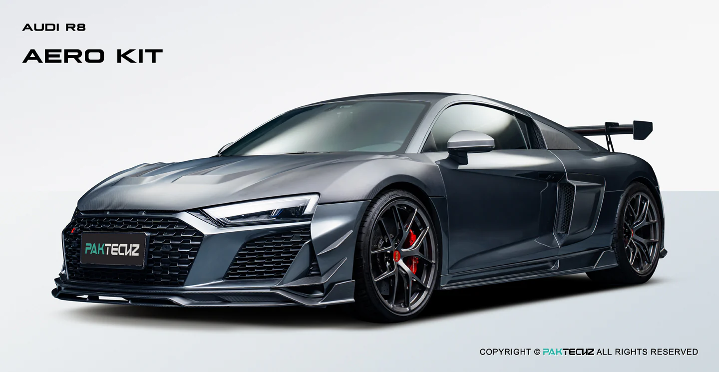 Audi R8 (Gen 2) Paktechz Full Dry Carbon Aerodynamics kit (2019-2023) - Image 4