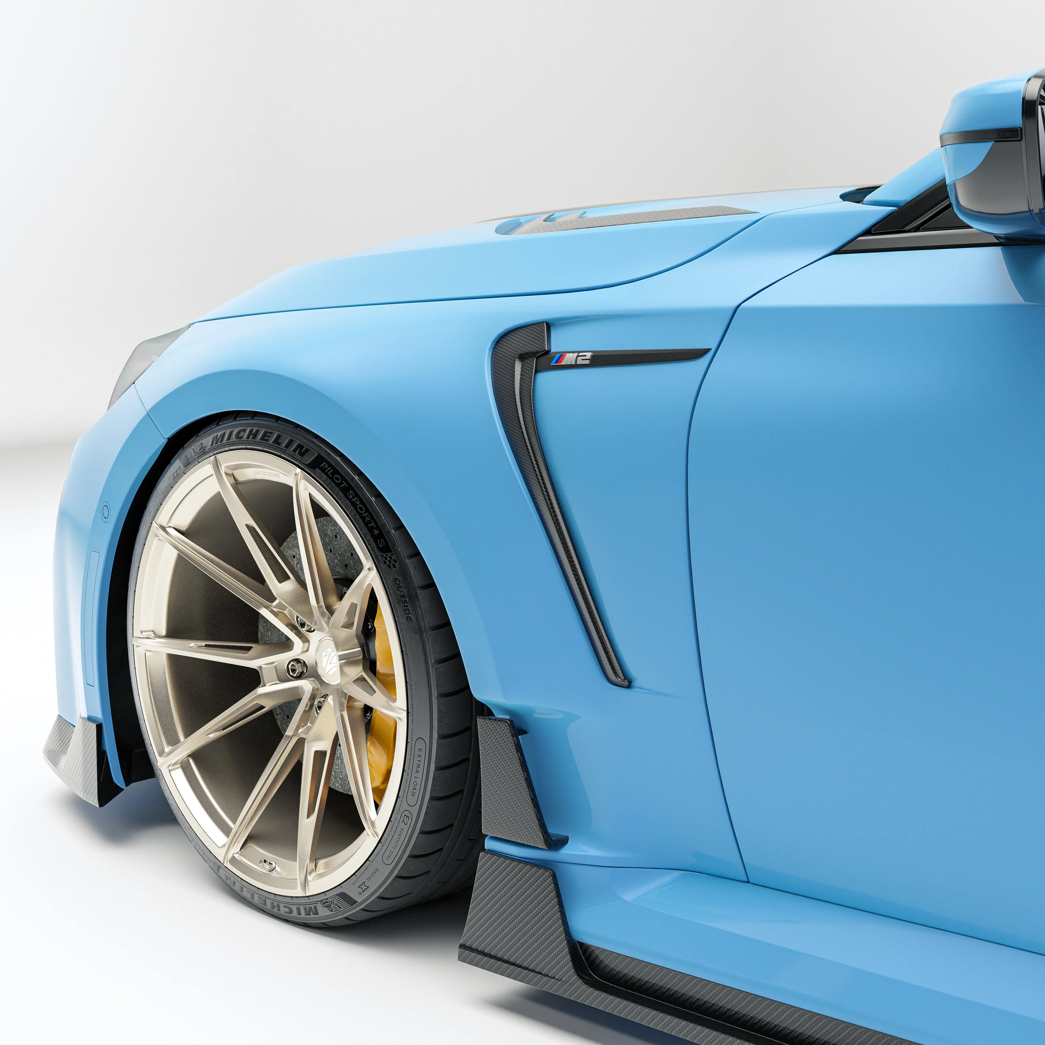 BMW M2 G87 Carbon Fiber Front Fenders - Image 4