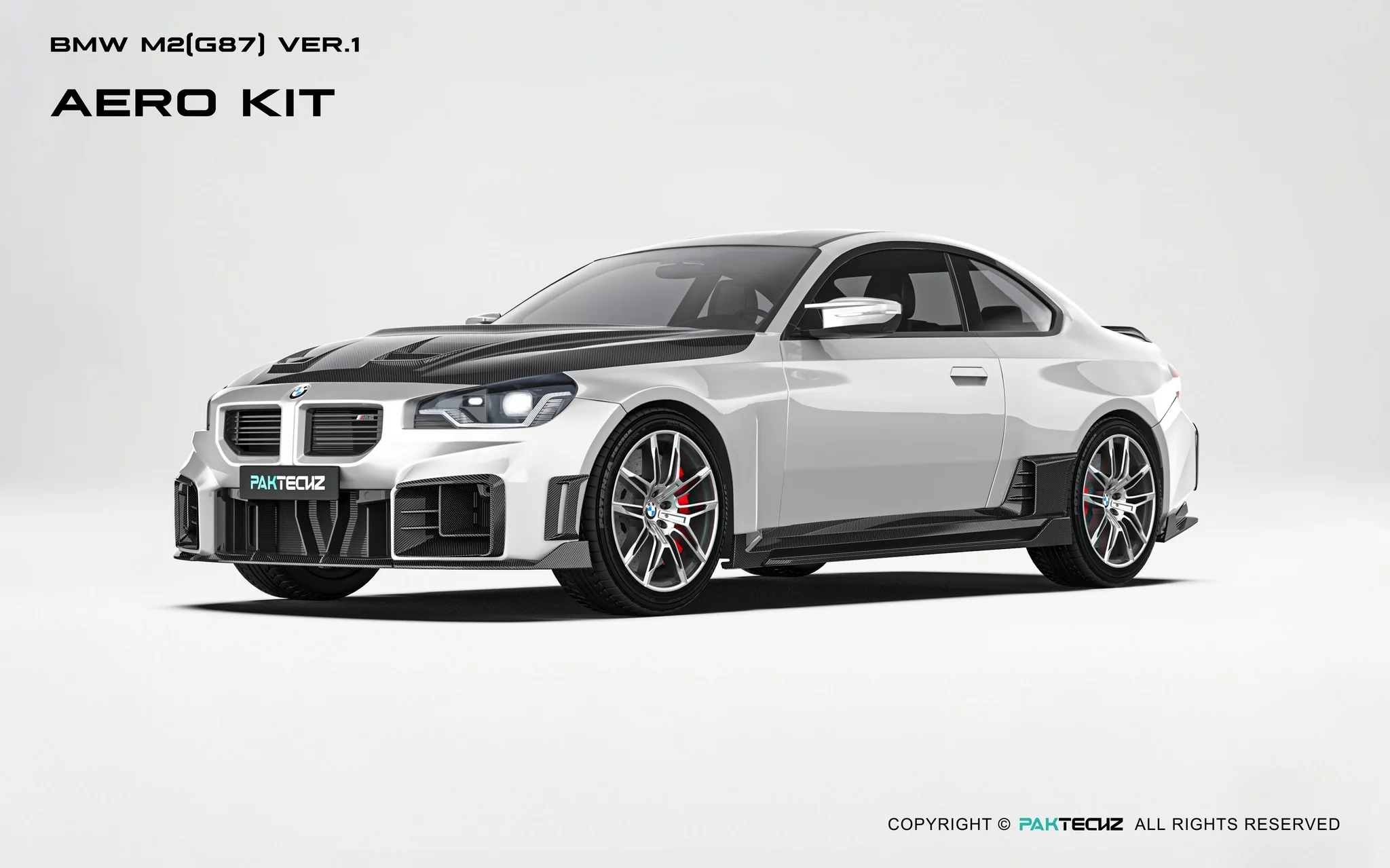 BMW M2（G87) Paktechz Dry Carbon Full Aerodynamics kit - Image 3