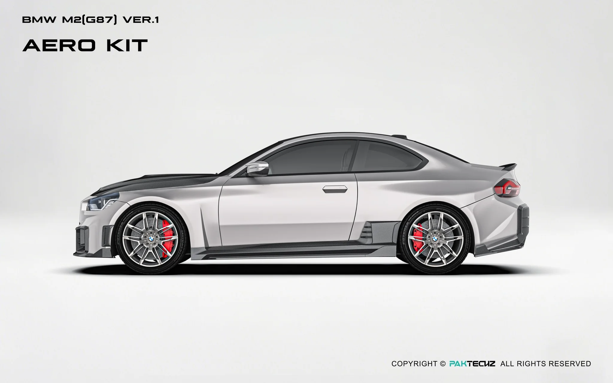 BMW M2（G87) Paktechz Dry Carbon Full Aerodynamics kit - Image 4