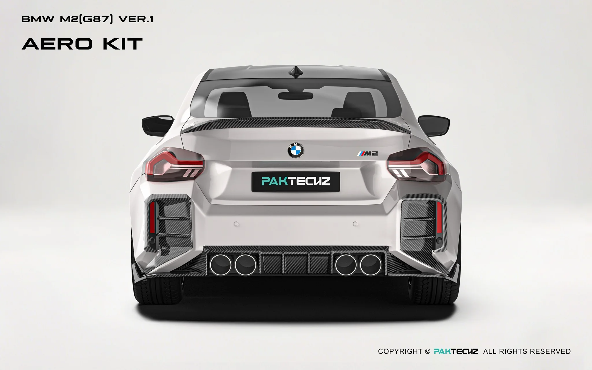 BMW M2（G87) Paktechz Dry Carbon Full Aerodynamics kit - Image 6