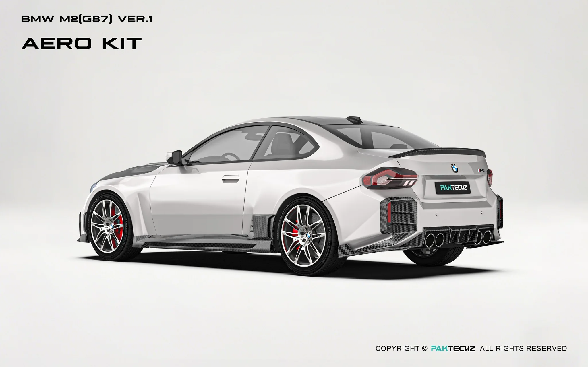BMW M2（G87) Paktechz Dry Carbon Full Aerodynamics kit - Image 8