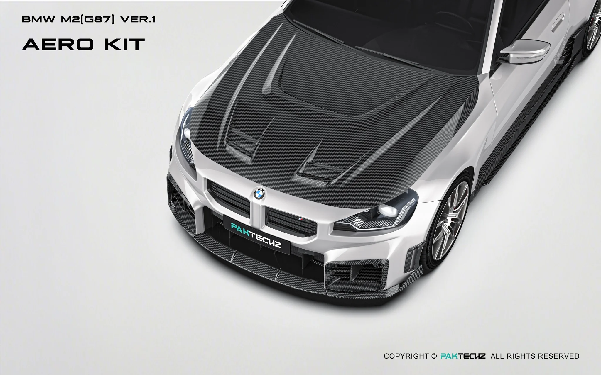 BMW M2（G87) Paktechz Dry Carbon Full Aerodynamics kit - Image 9