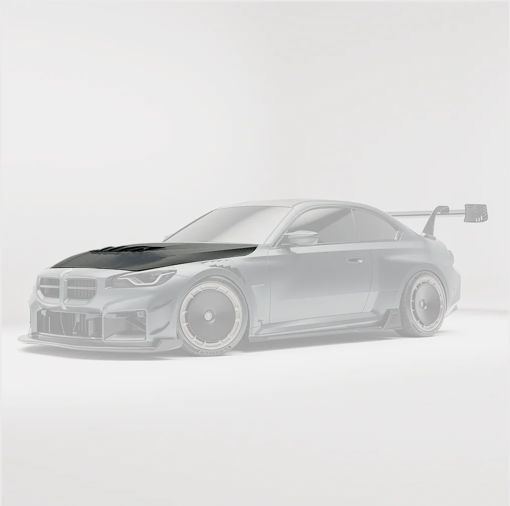 BMW M2 G87 Carbon Fiber Hood & Strakes - Image 3
