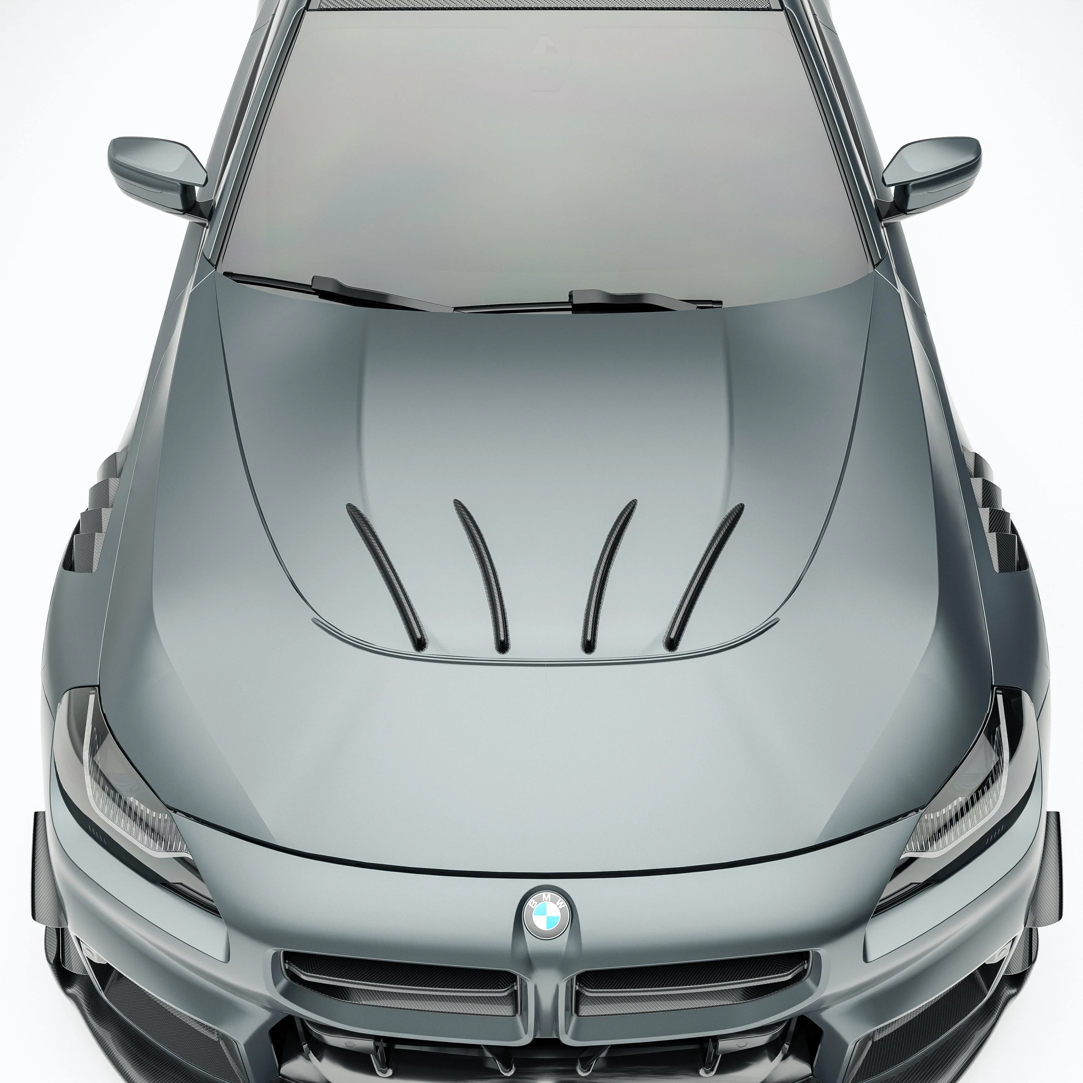 BMW M2 G87 Carbon Fiber Hood & Strakes - Image 4