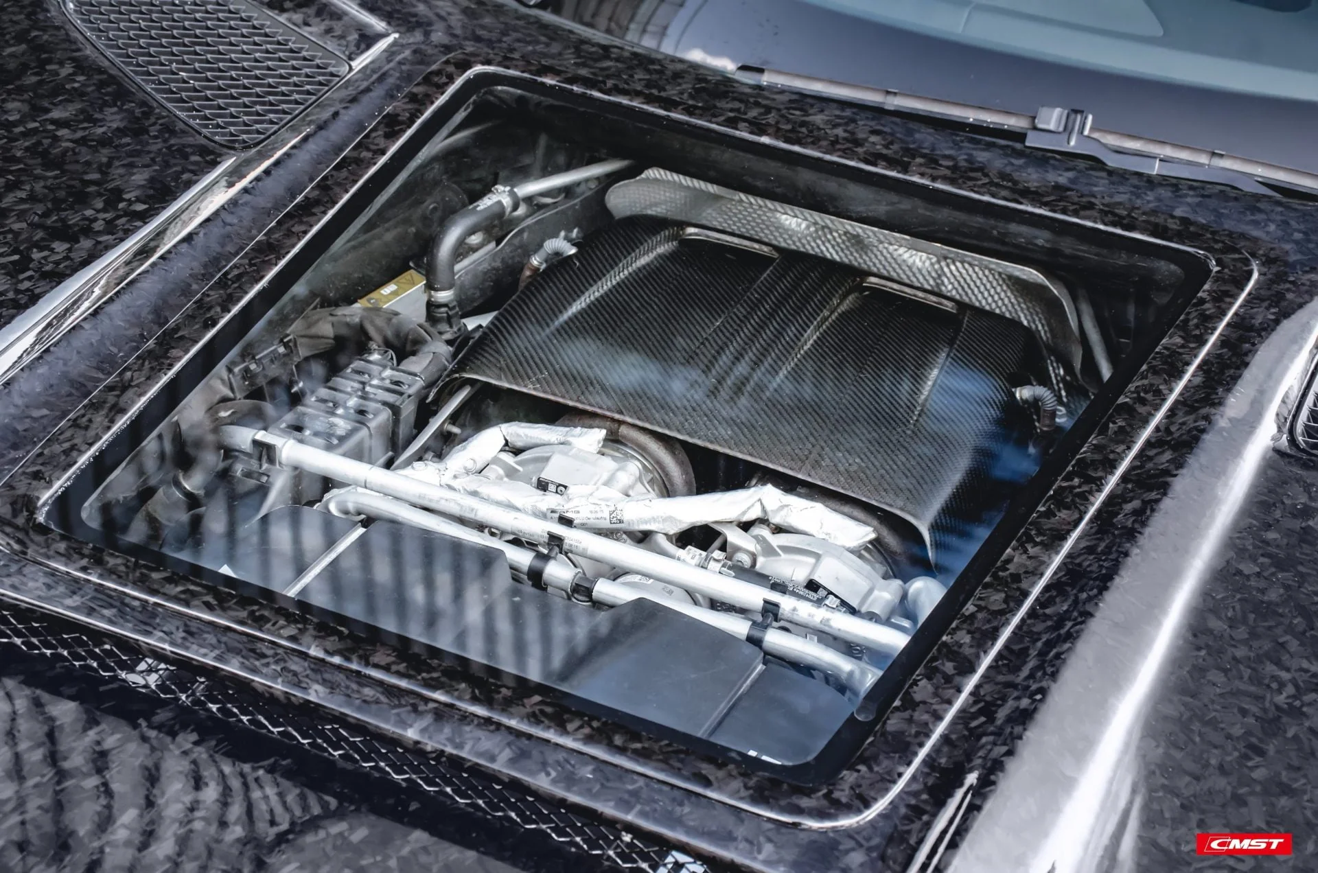 CMST Carbon Fiber Engine Cover for Mercedes Benz AMG GT & GTS & GTC & GTR 2015-ON - Image 22
