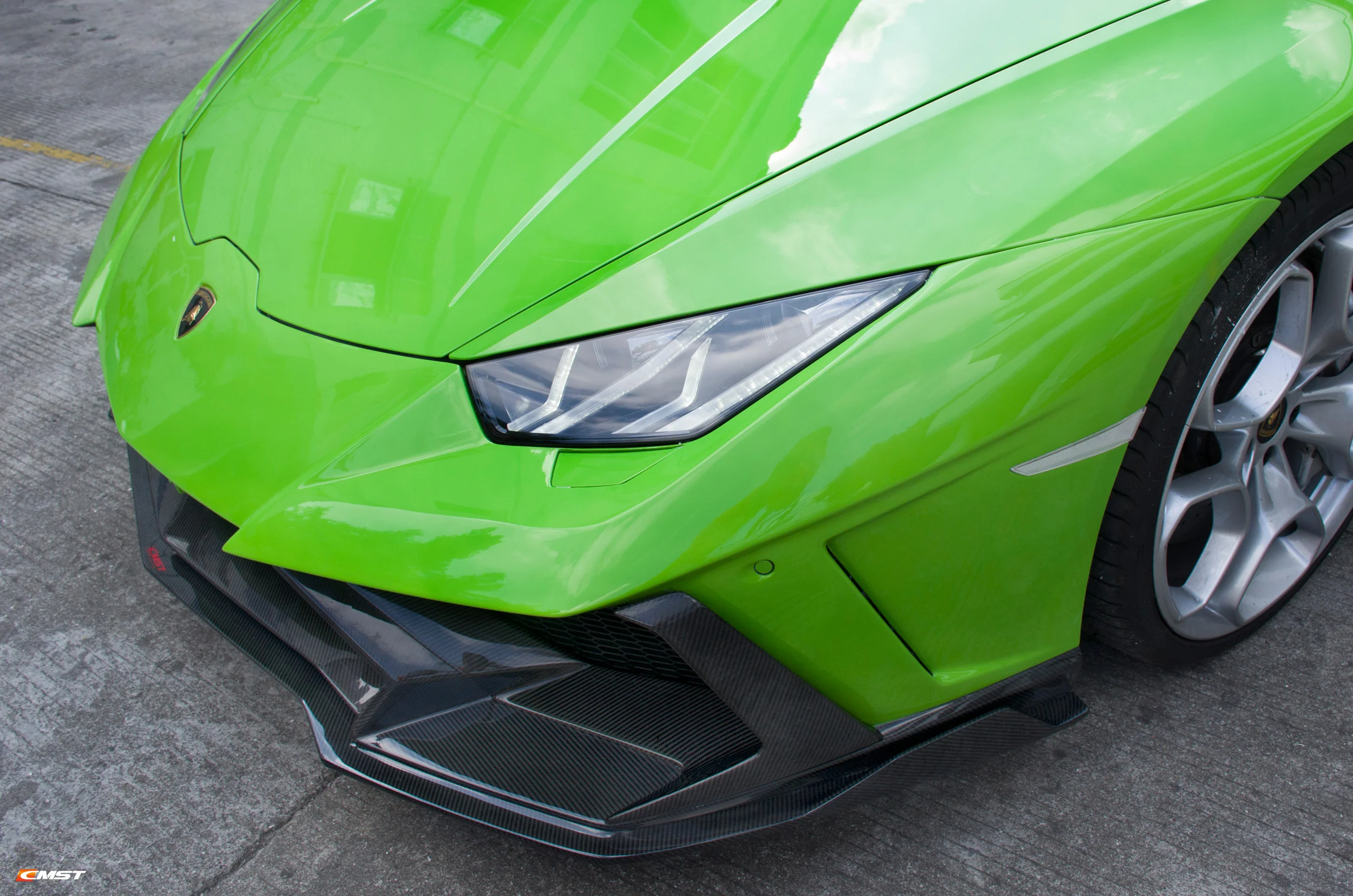 CMST Tuning Front Bumper Set for Lamborghini Huracan Tecnica P Evo LP/610/580 Carbon Fiber/FRP - Image 11