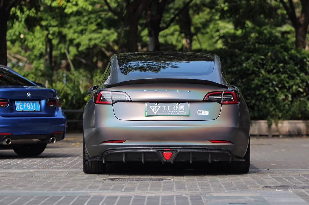 CMST Carbon Fiber Full Body Kit Style C for Tesla Model 3 - Image 14