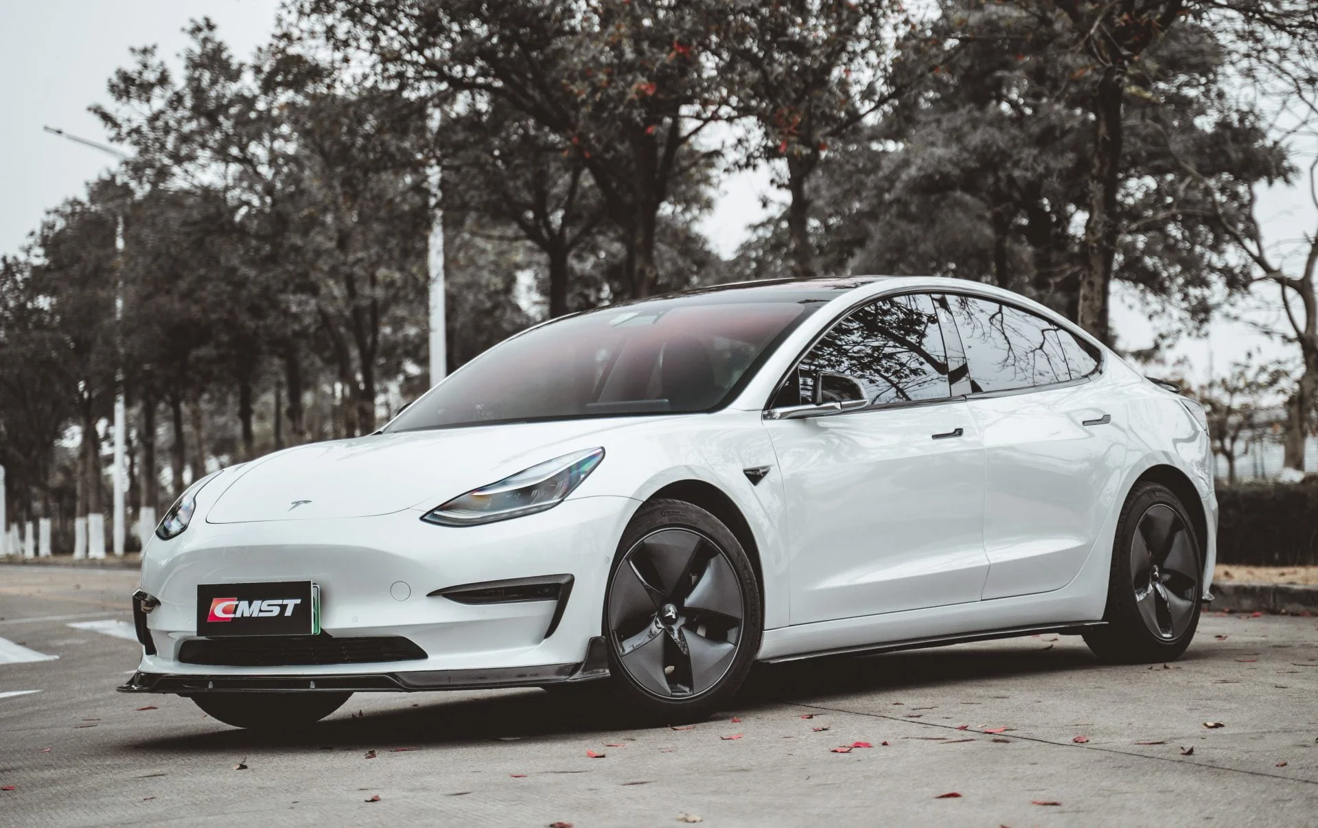 CMST Carbon Fiber Full Body Kit Style C for Tesla Model 3 - Image 18
