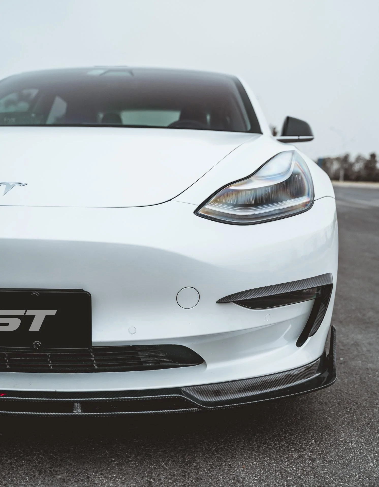 CMST Carbon Fiber Full Body Kit Style C for Tesla Model 3 - Image 22
