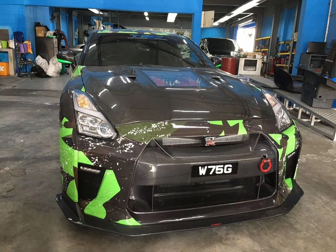 CMST Carbon Fiber Stage 1 Front Bumper & Lip for Nissan GTR GT-R R35 2008-2016 Facelift Conversion - Image 16