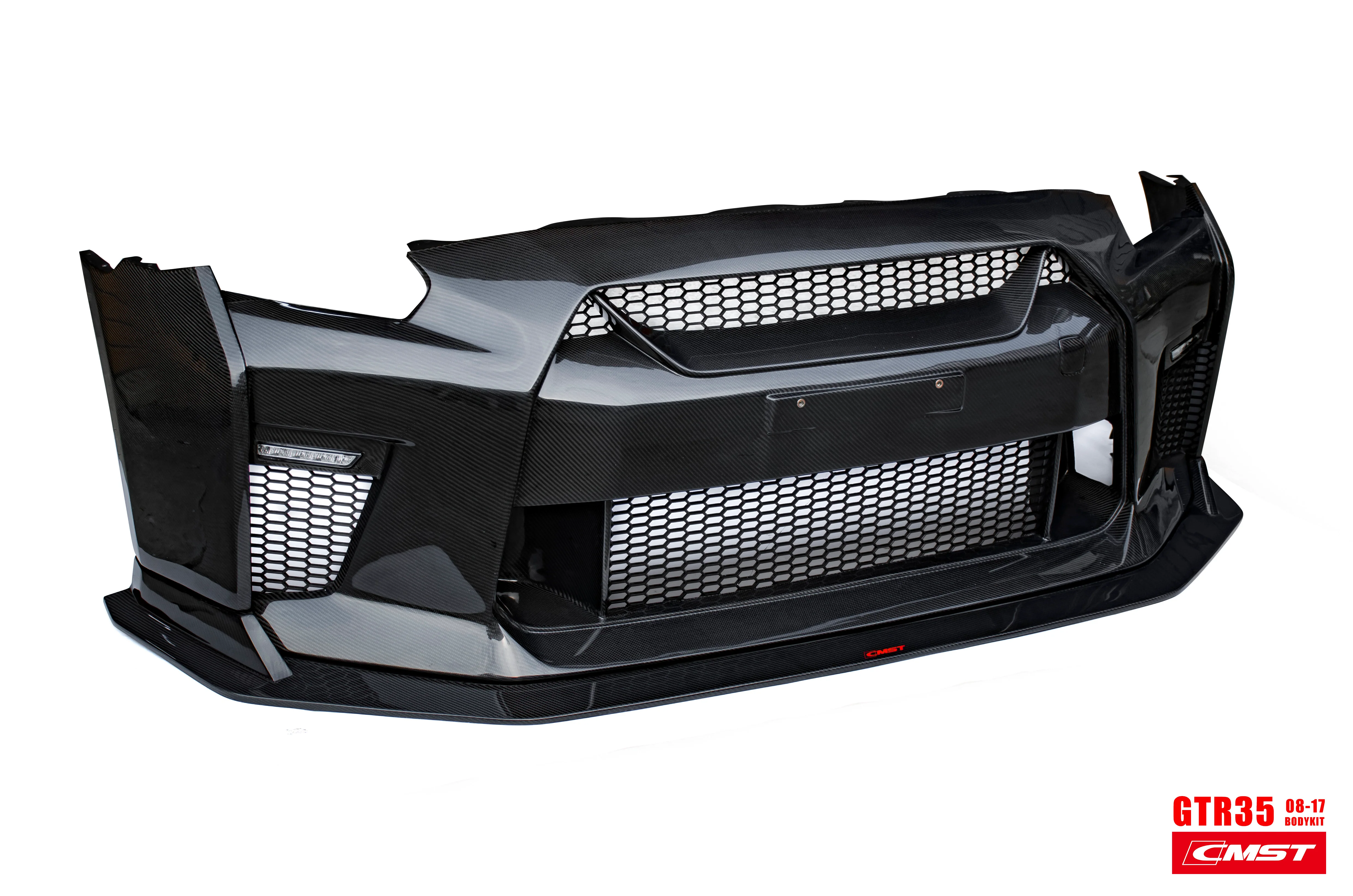 CMST Carbon Fiber Stage 1 Front Bumper & Lip for Nissan GTR GT-R R35 2008-2016 Facelift Conversion - Image 29