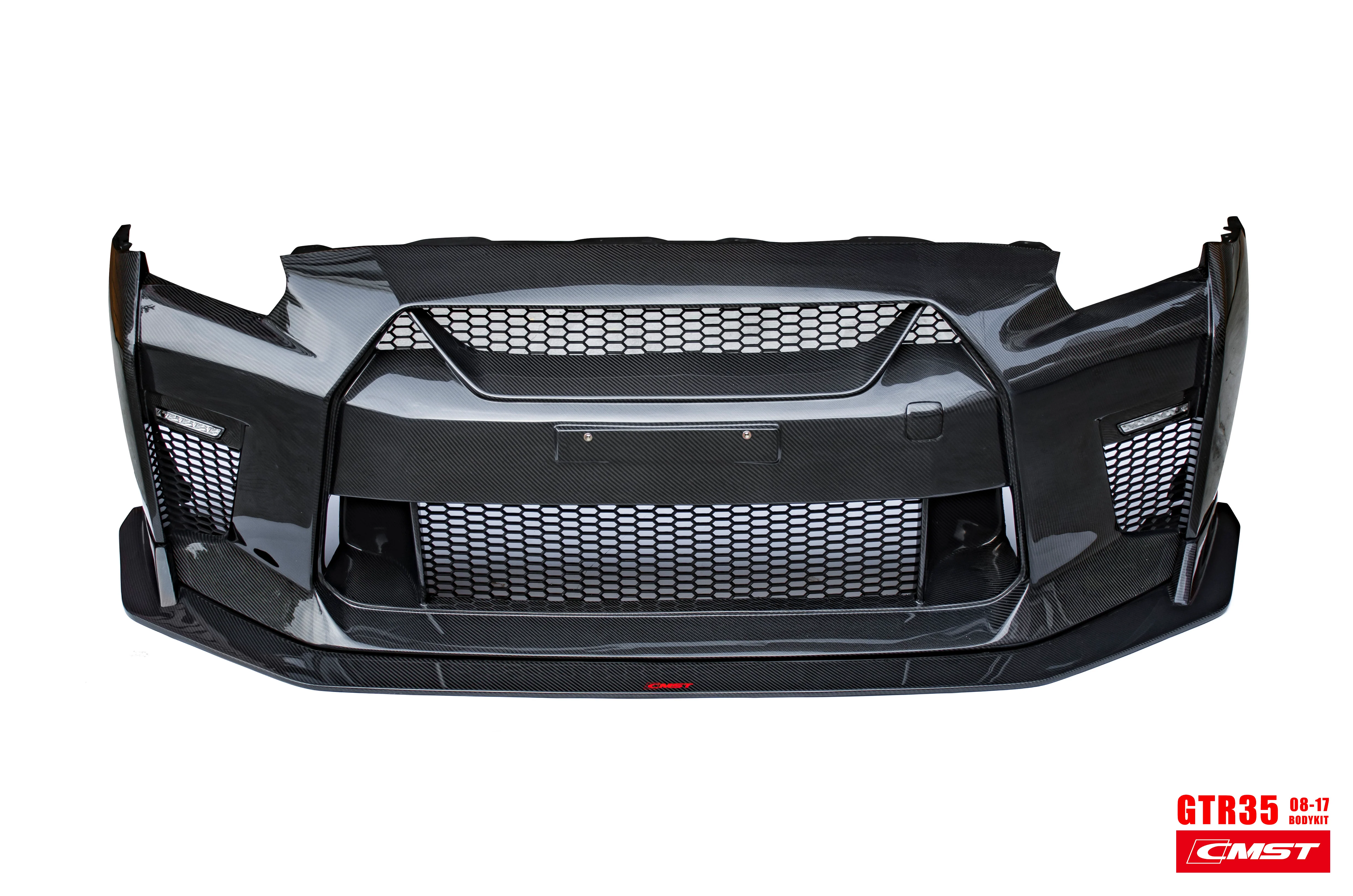 CMST Carbon Fiber Stage 1 Front Bumper & Lip for Nissan GTR GT-R R35 2008-2016 Facelift Conversion - Image 30
