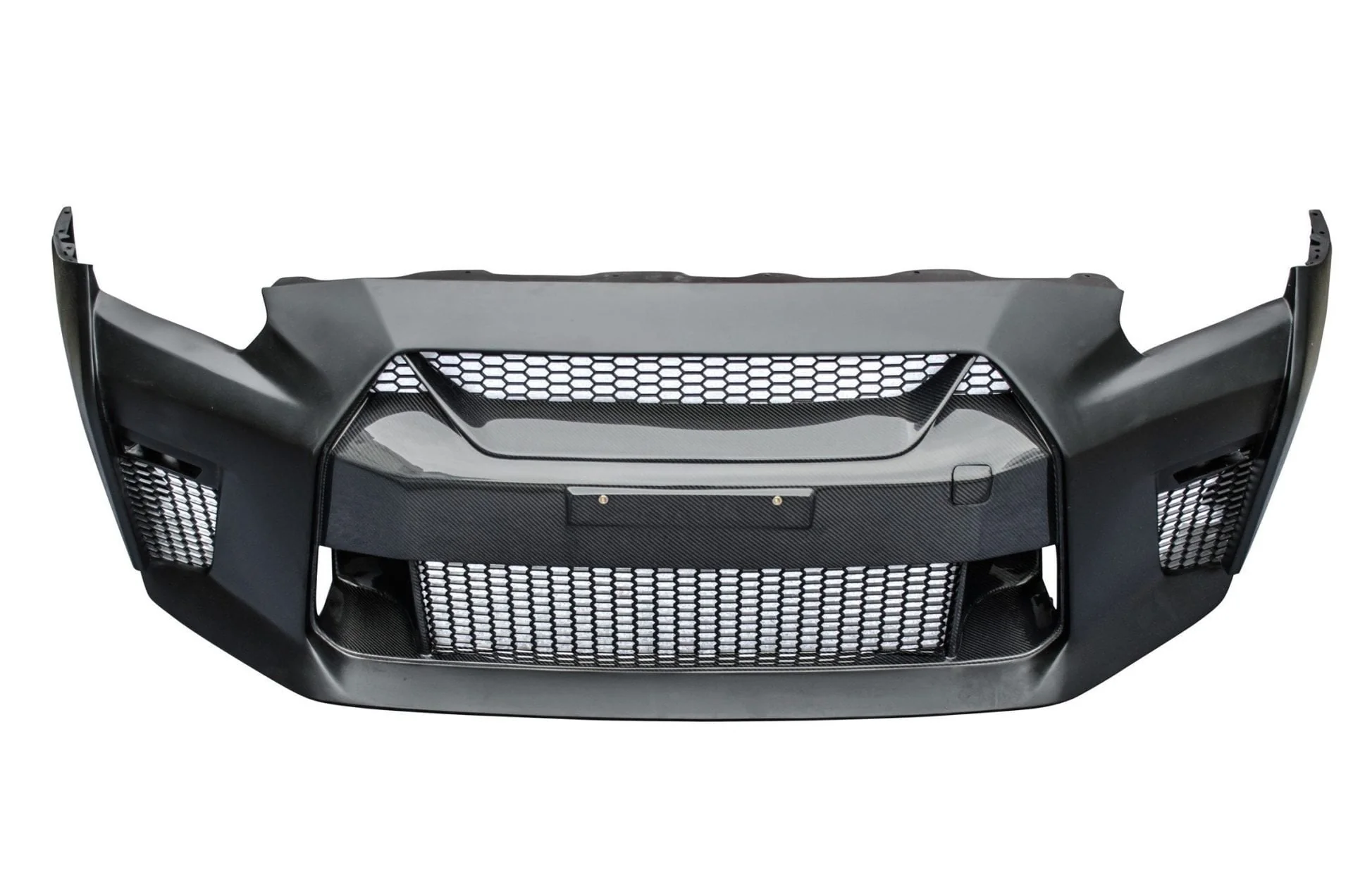 CMST Carbon Fiber Stage 1 Front Bumper & Lip for Nissan GTR GT-R R35 2008-2016 Facelift Conversion - Image 6