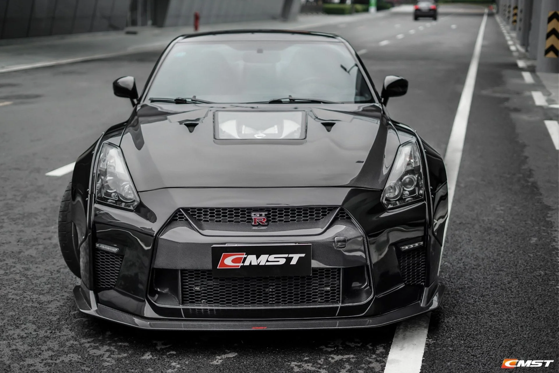 CMST Carbon Fiber Stage 1 Front Bumper & Lip for Nissan GTR GT-R R35 2008-2016 Facelift Conversion - Image 9