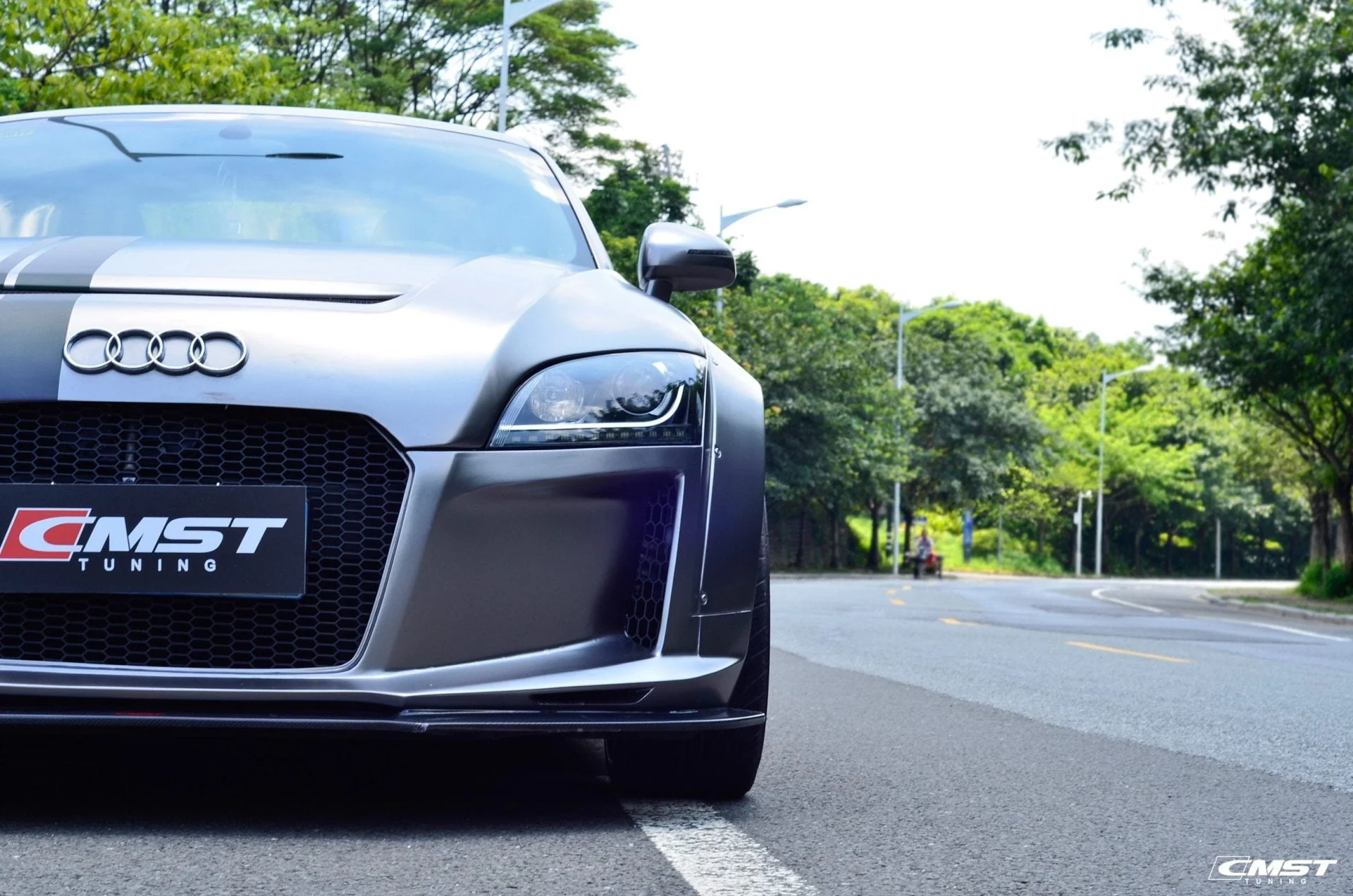 CMST Tuning Carbon Fiber Front Bumper & Front Lip For Audi TT TTS MK2 8J 2011-2015 - Image 9