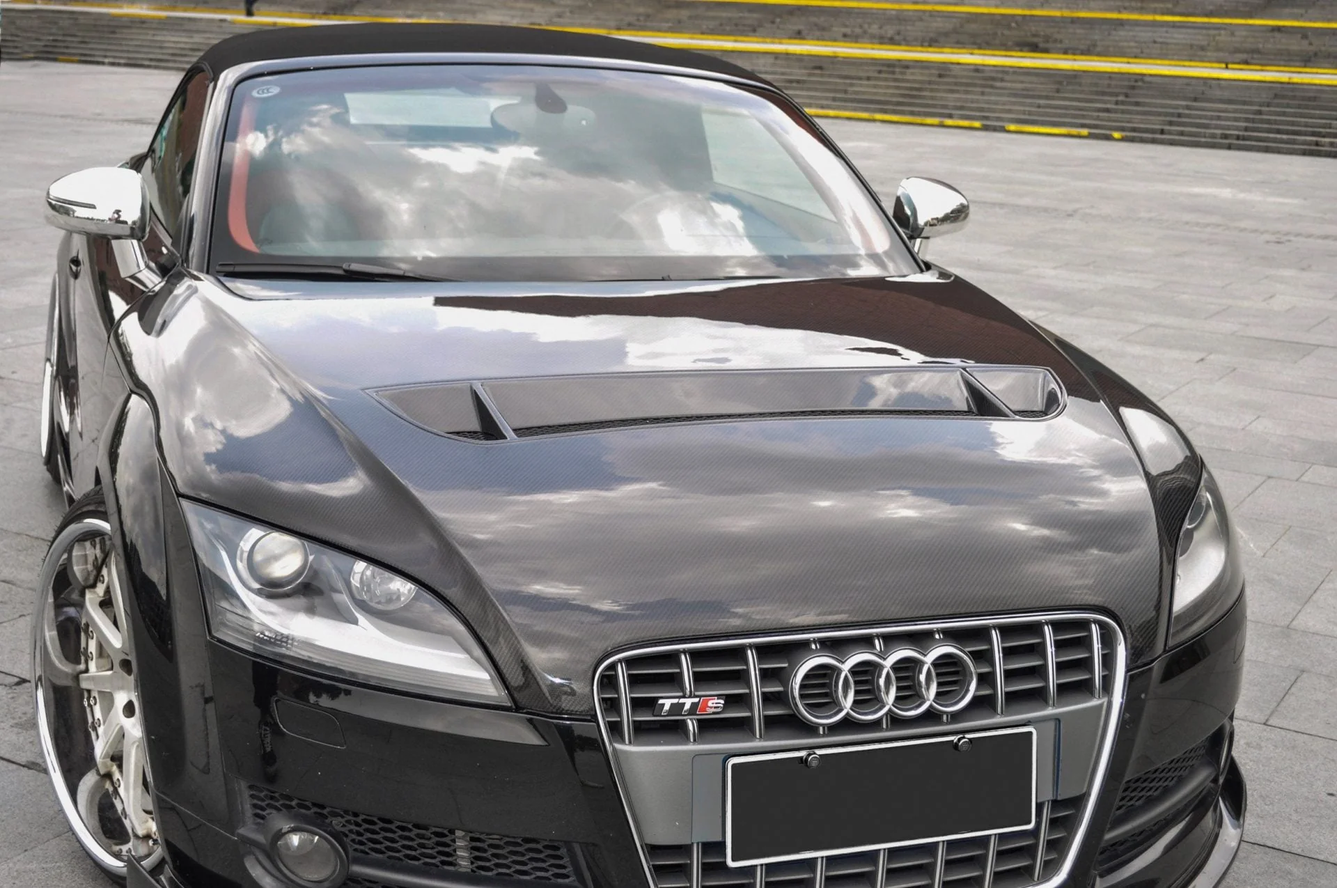 CMST Tuning Carbon Fiber Hood Bonnet Ver.1 For Audi TT TTS MK2 8J 2007-2015 - Image 4