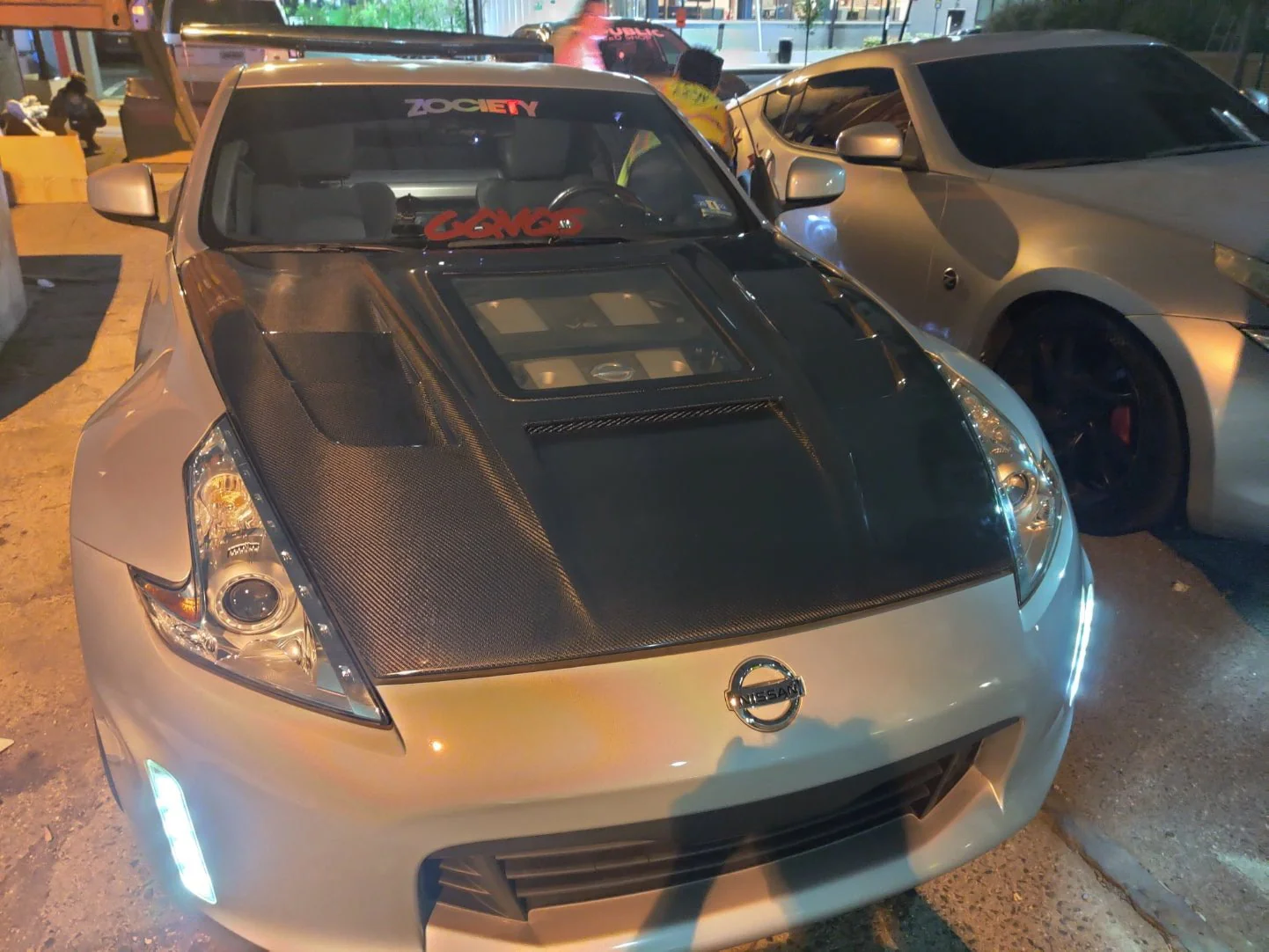 CMST Tuning Carbon Fiber Hood with Tempered Glass for Nissan 370Z Z34 Fairlady Z - Image 11