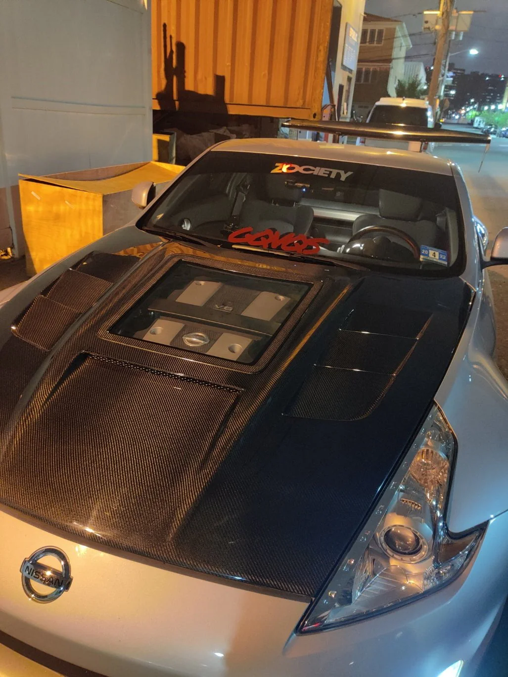 CMST Tuning Carbon Fiber Hood with Tempered Glass for Nissan 370Z Z34 Fairlady Z - Image 16