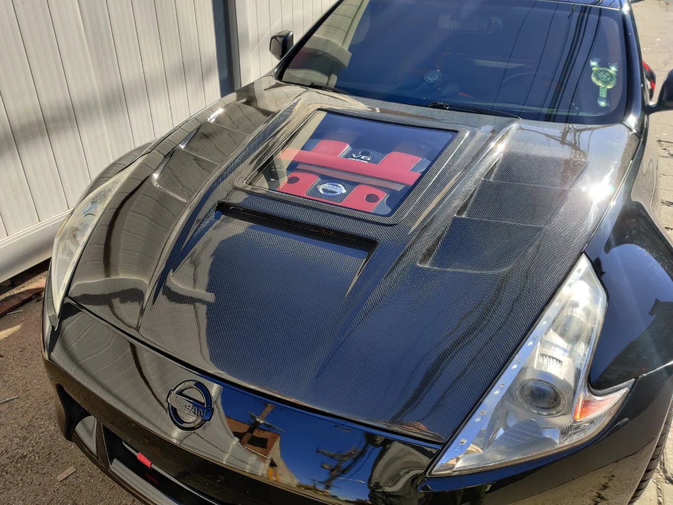 CMST Tuning Carbon Fiber Hood with Tempered Glass for Nissan 370Z Z34 Fairlady Z - Image 19