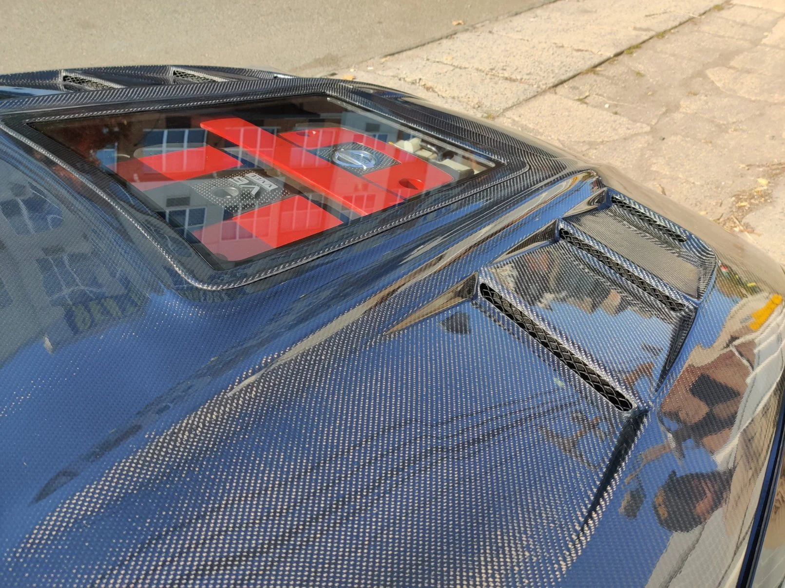 CMST Tuning Carbon Fiber Hood with Tempered Glass for Nissan 370Z Z34 Fairlady Z - Image 23
