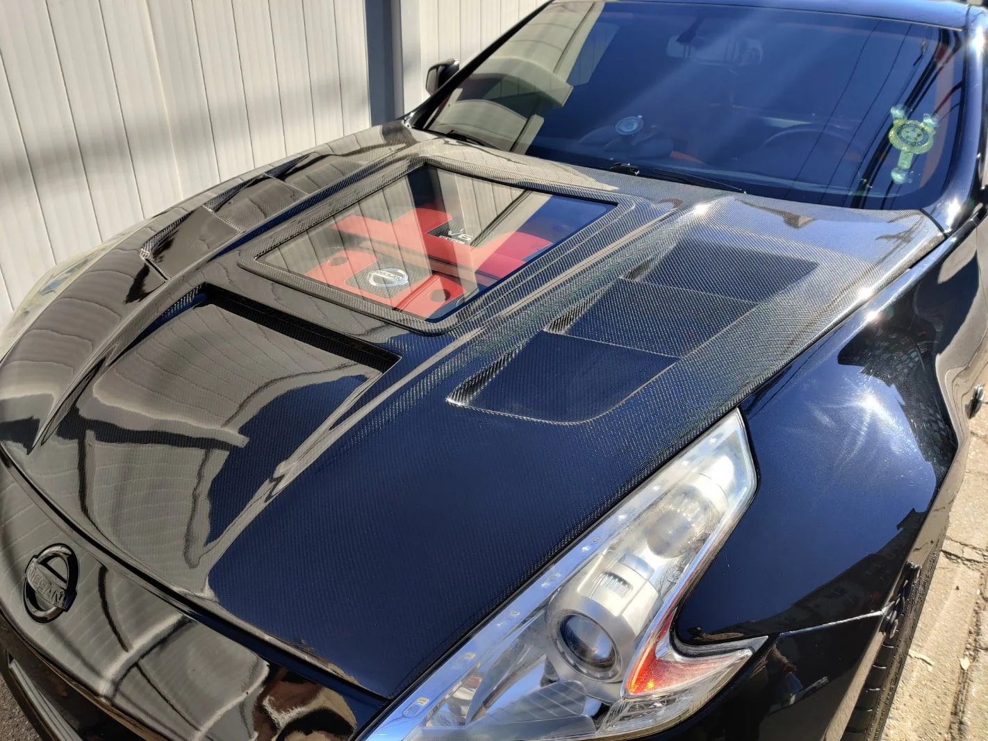 CMST Tuning Carbon Fiber Hood with Tempered Glass for Nissan 370Z Z34 Fairlady Z - Image 24