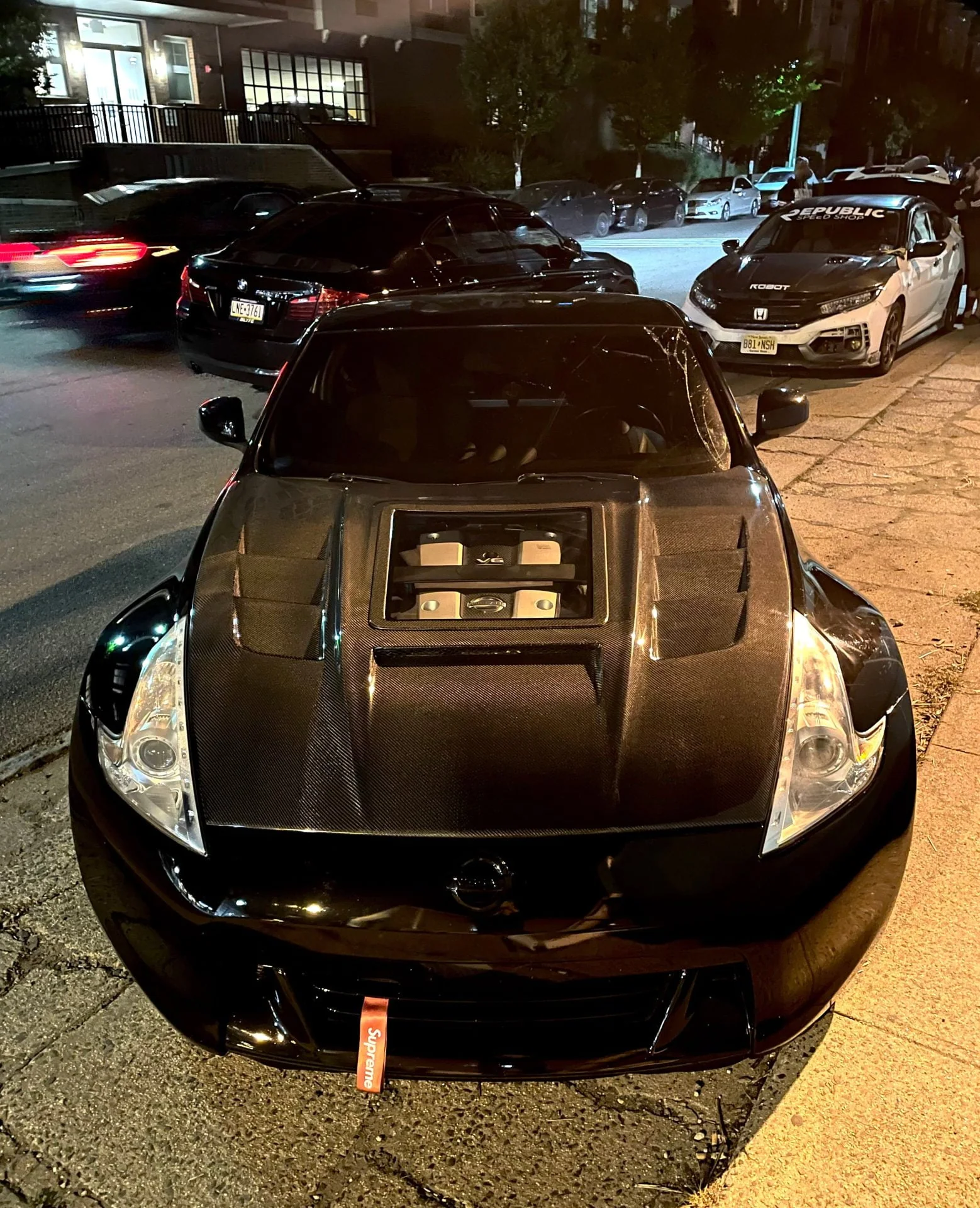 CMST Tuning Carbon Fiber Hood with Tempered Glass for Nissan 370Z Z34 Fairlady Z - Image 3