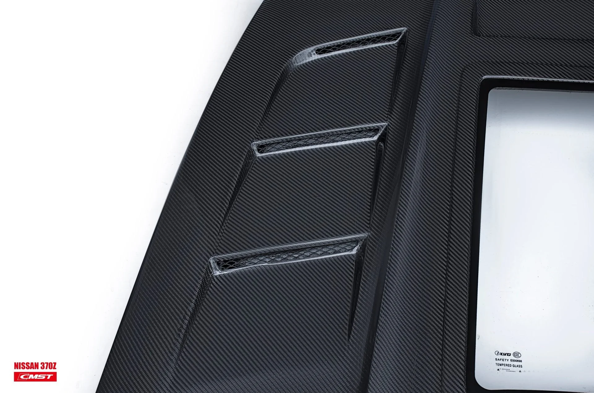 CMST Tuning Carbon Fiber Hood with Tempered Glass for Nissan 370Z Z34 Fairlady Z - Image 7