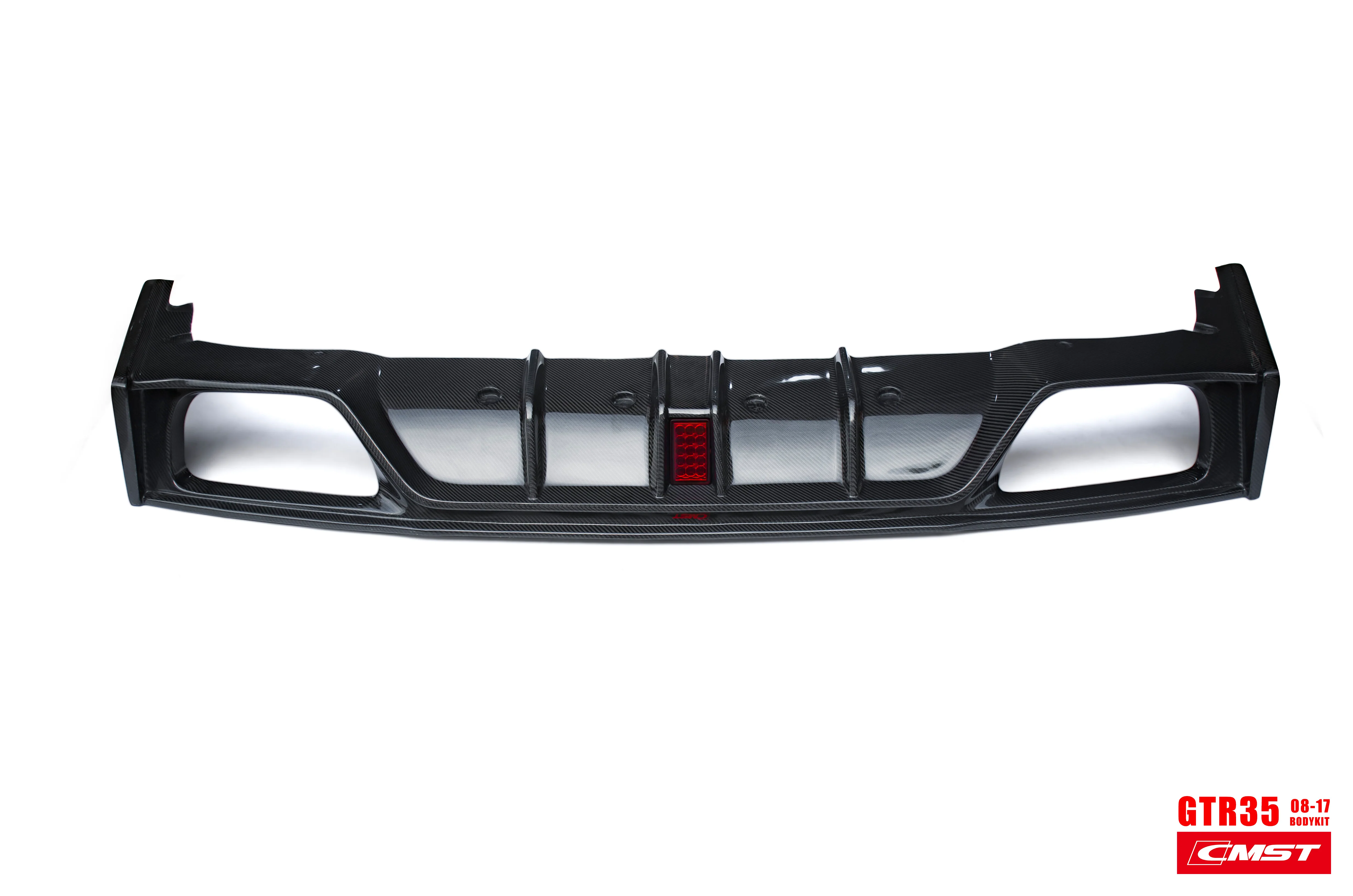 CMST Tuning  Facelift Conversion Partial Carbon Fiber Rear Bumper & Rear Diffuser 4 Pcs for Nissan GTR GT-R R35 2008-2016 - Image 9
