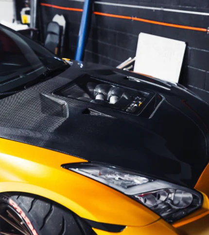 CMST Tuning Nissan GTR GT-R R35 2008-2016 Carbon Fiber Tempered Glass Transparent Hood Window See Through - Image 23