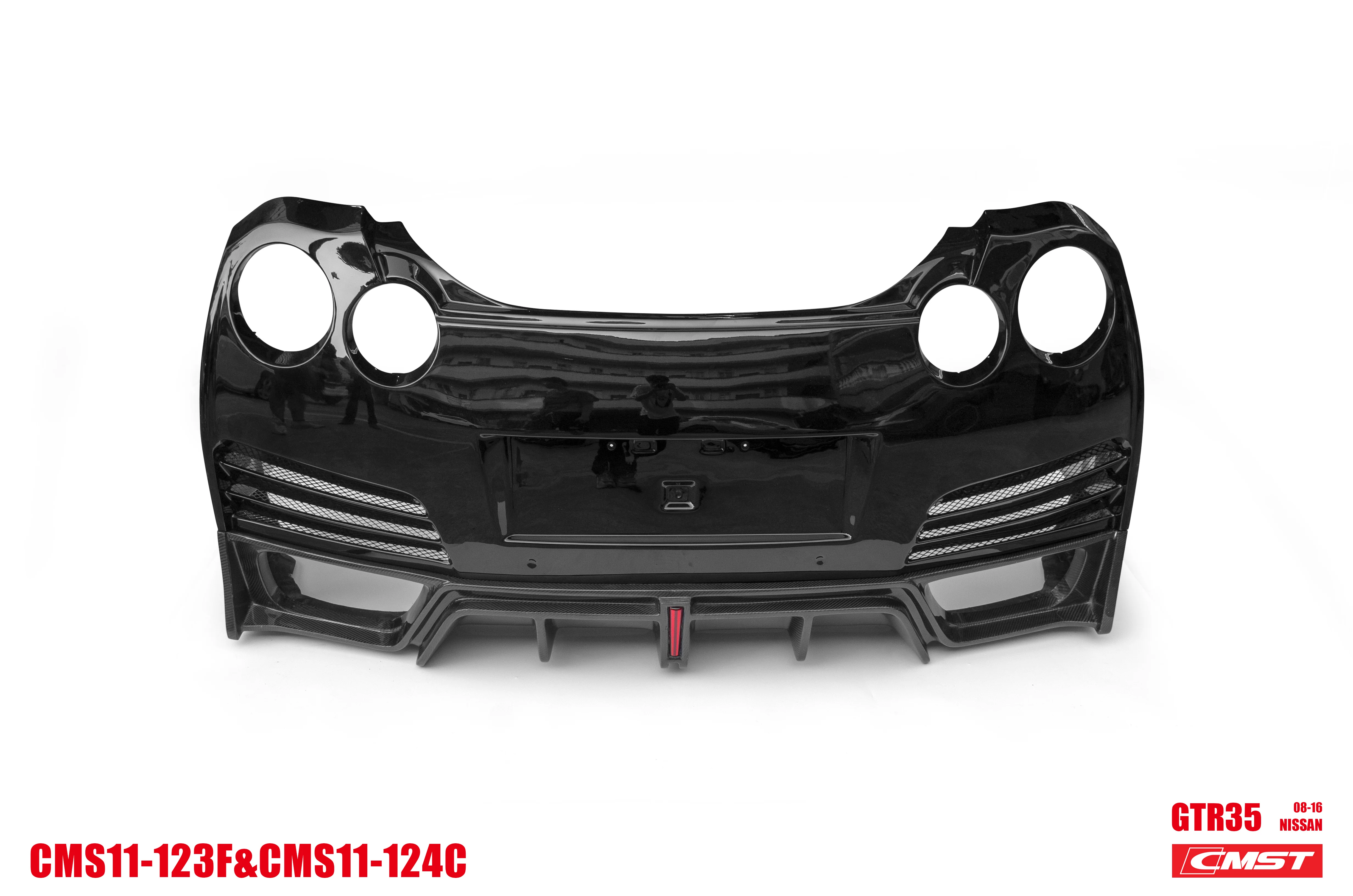 CMST Tuning Rear Bumper & Rear Diffuser Ver.2 for Nissan GTR GT-R R35 2008-2016 Carbon Fiber / FRP - Image 14