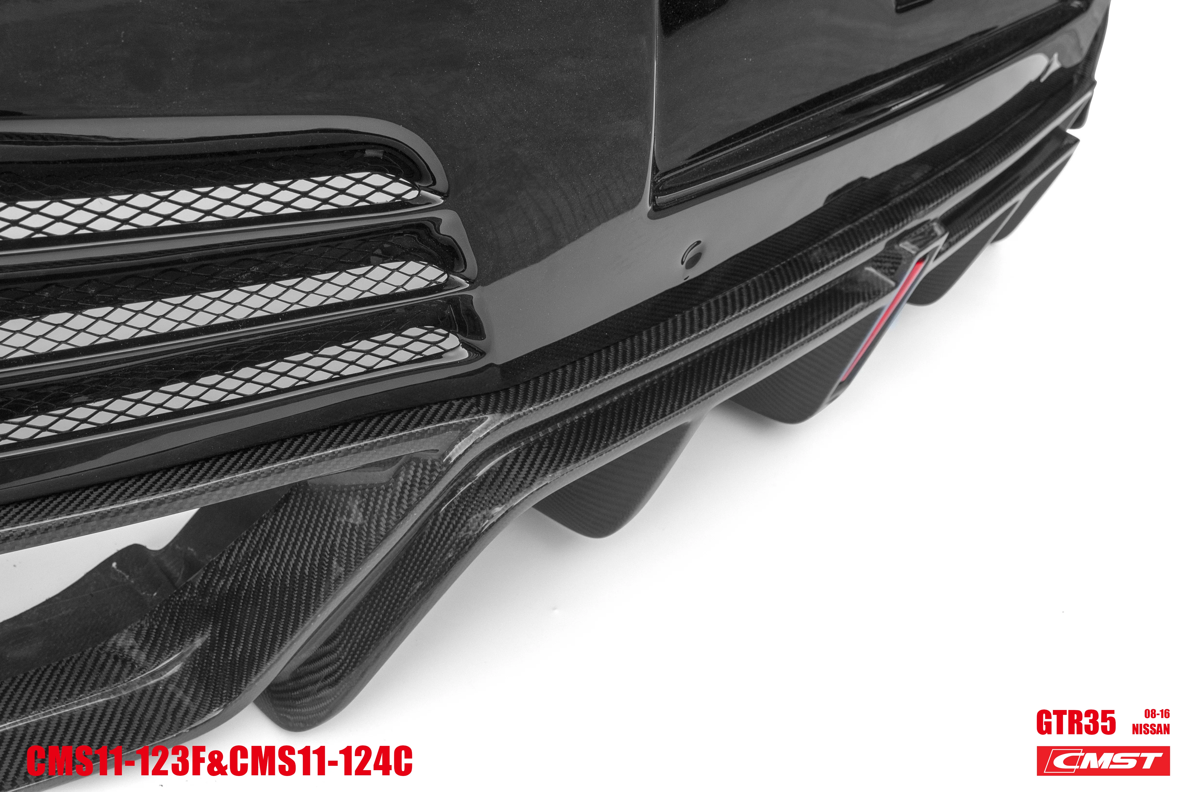 CMST Tuning Rear Bumper & Rear Diffuser Ver.2 for Nissan GTR GT-R R35 2008-2016 Carbon Fiber / FRP - Image 16
