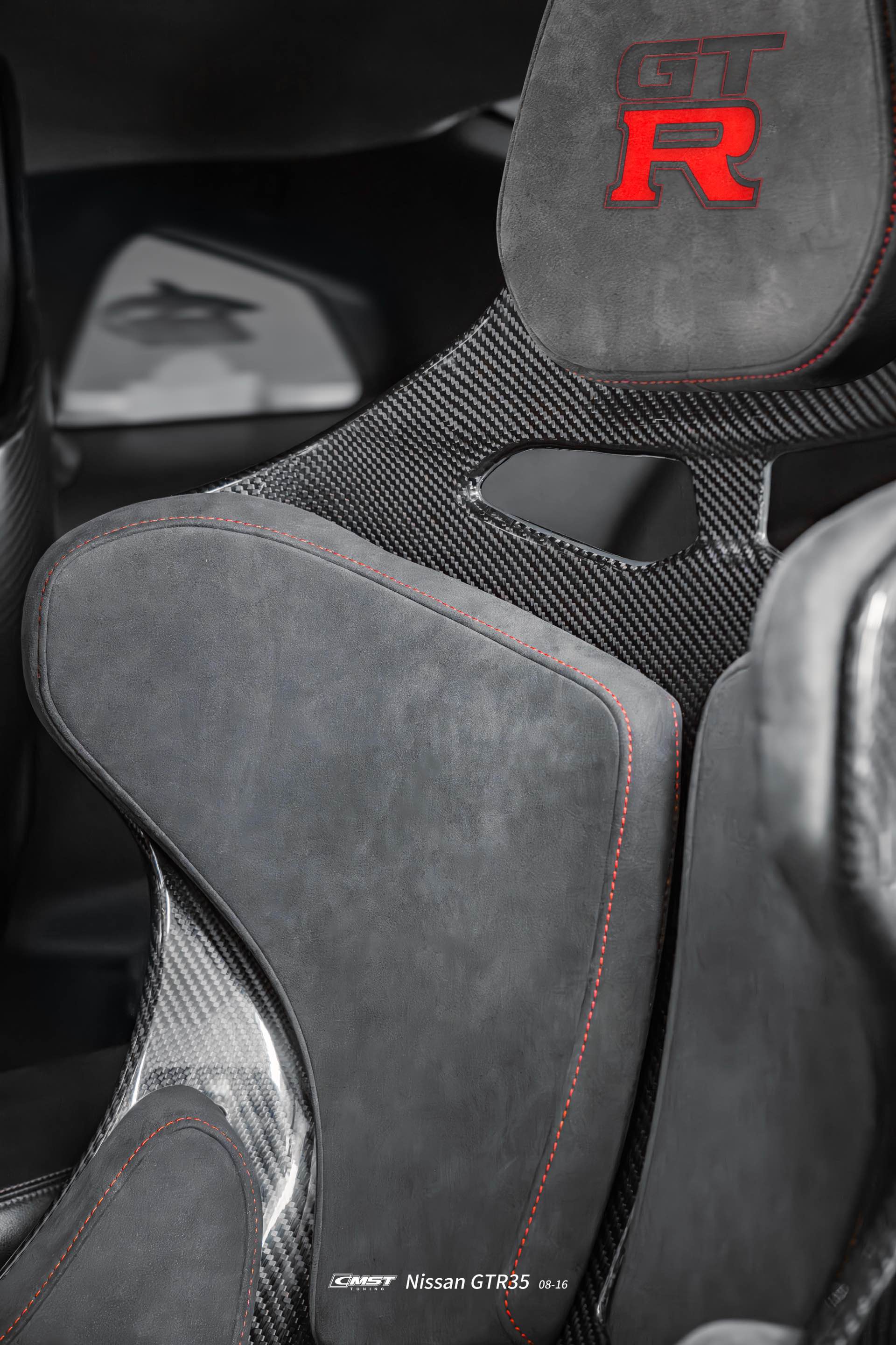 CMST Tuning Senna Style Seat for Nissan GTR R35 CBA DBA EBA 2008-2024 Dry Pre-preg Carbon Fiber - Image 11