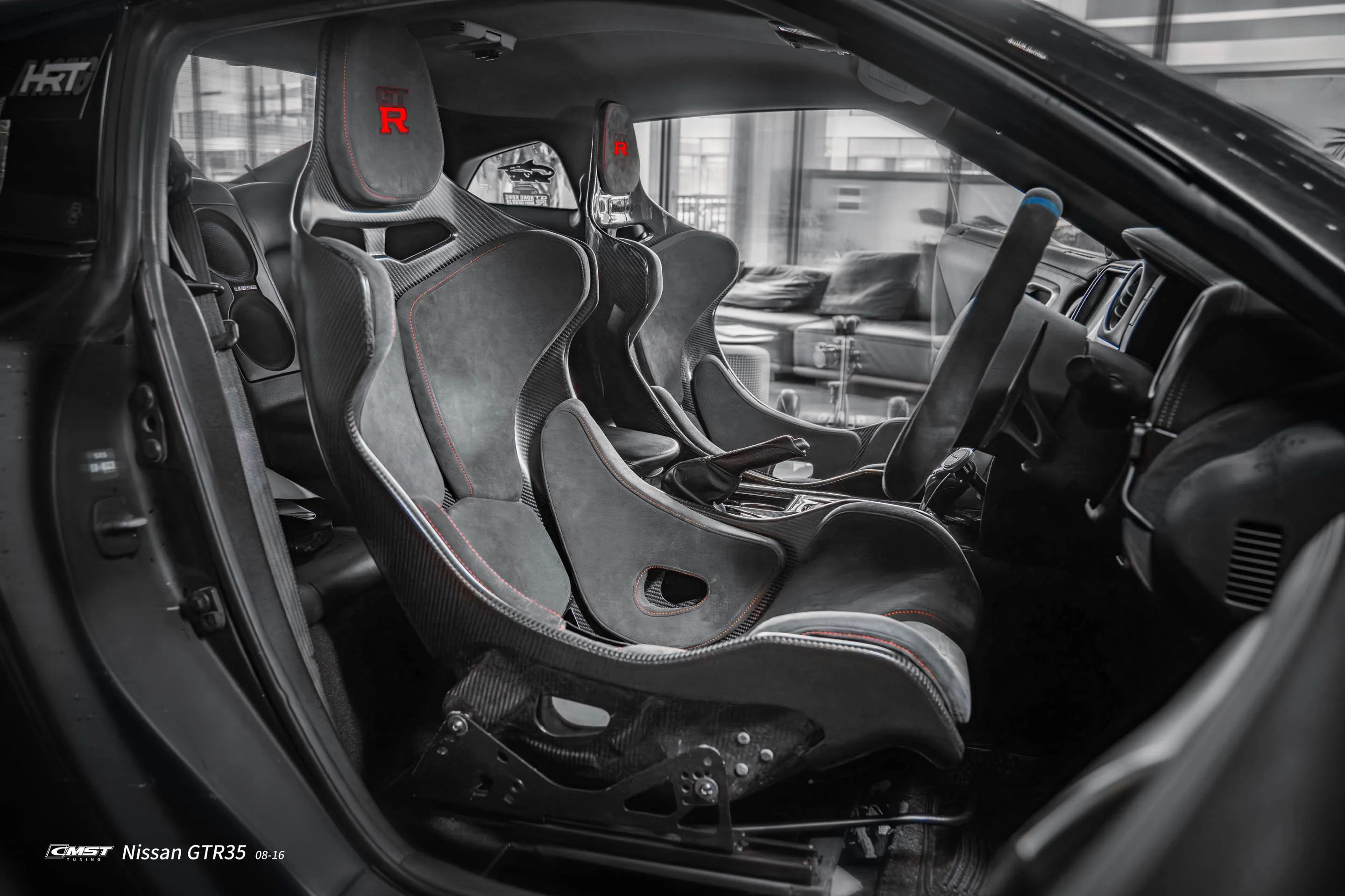 CMST Tuning Senna Style Seat for Nissan GTR R35 CBA DBA EBA 2008-2024 Dry Pre-preg Carbon Fiber - Image 4