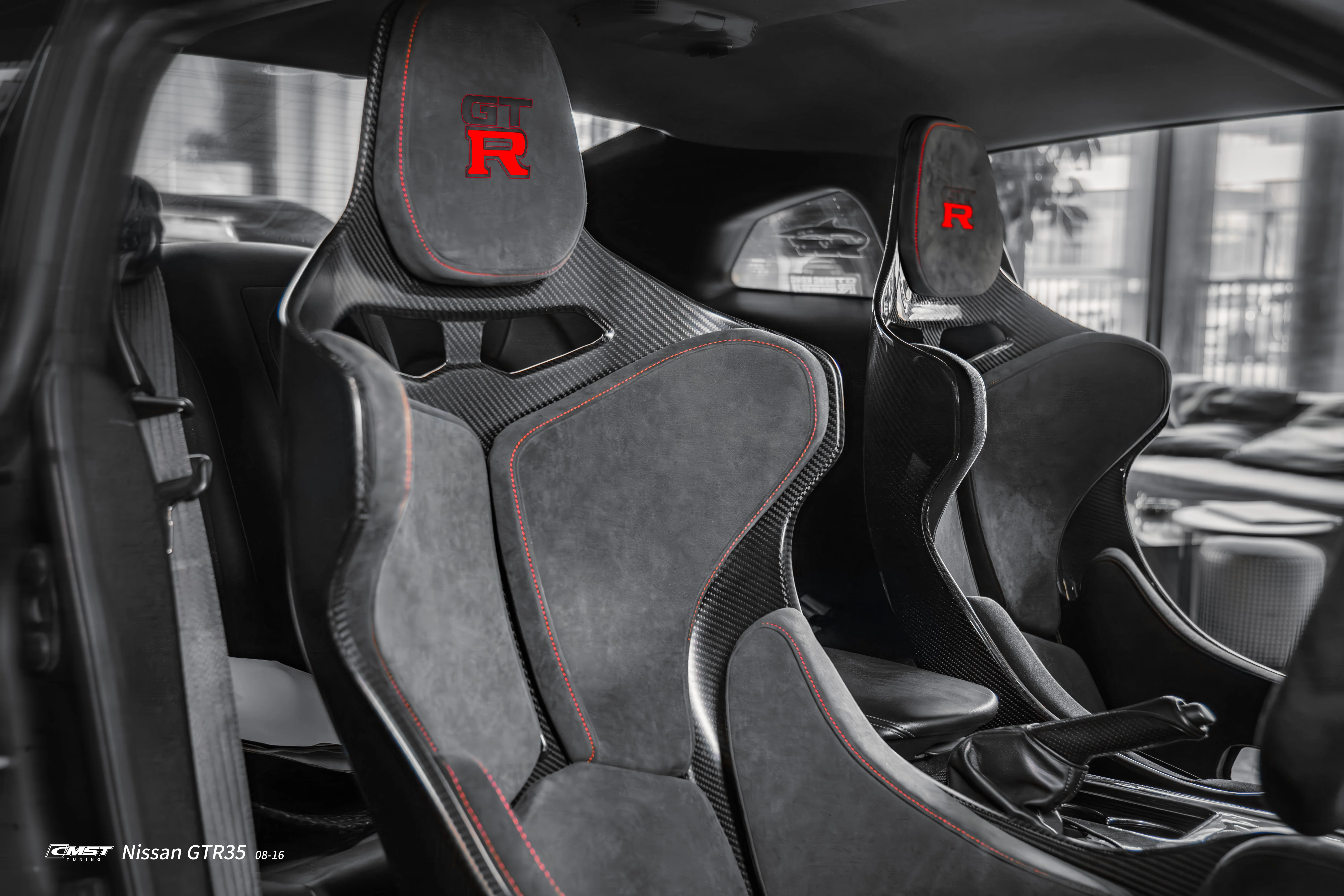CMST Tuning Senna Style Seat for Nissan GTR R35 CBA DBA EBA 2008-2024 Dry Pre-preg Carbon Fiber - Image 5