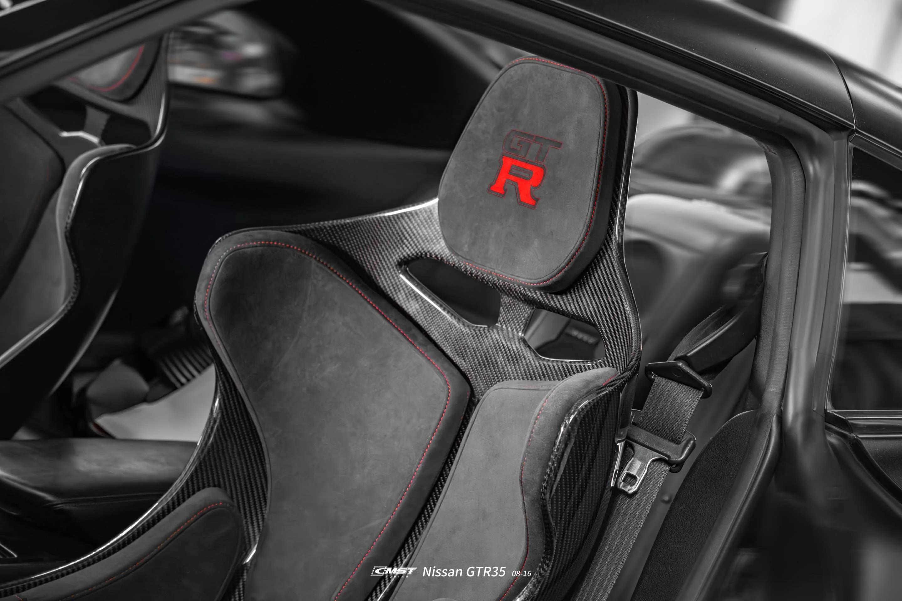 CMST Tuning Senna Style Seat for Nissan GTR R35 CBA DBA EBA 2008-2024 Dry Pre-preg Carbon Fiber - Image 9