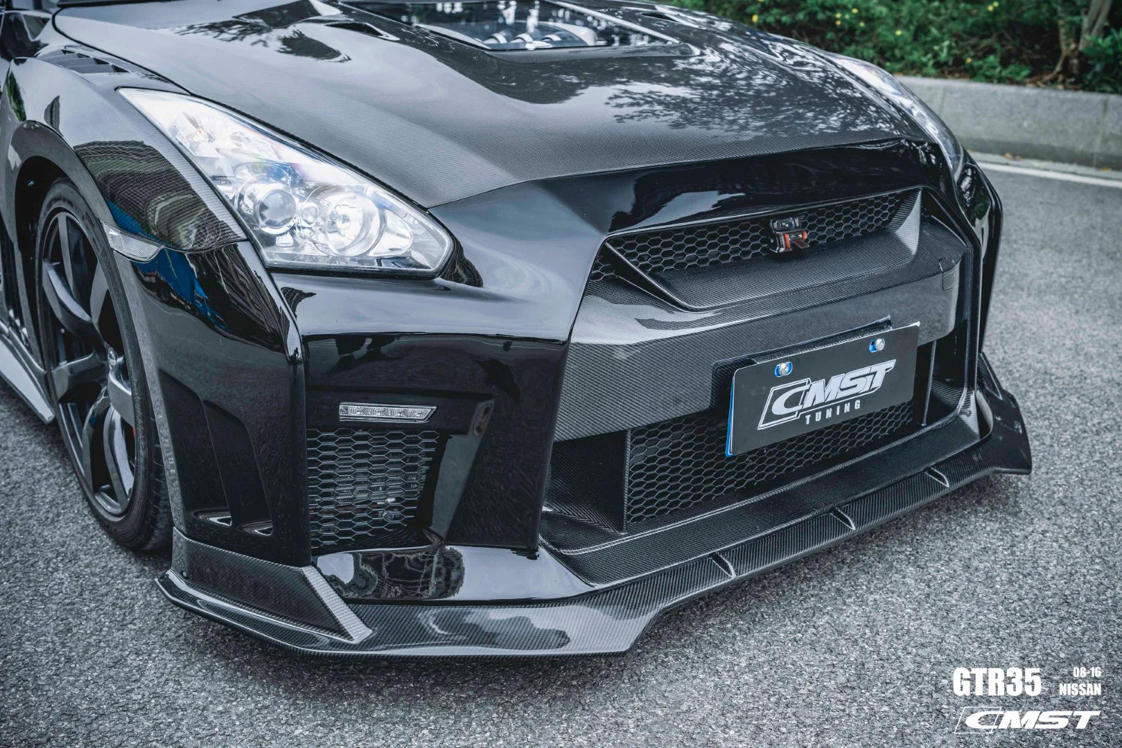 CMST Tuning Stage 2 Front Bumper & Front Lip for Nissan GTR GT-R R35 2008-2016 Facelift Conversion Kit Carbon Fiber / FRP - Image 3
