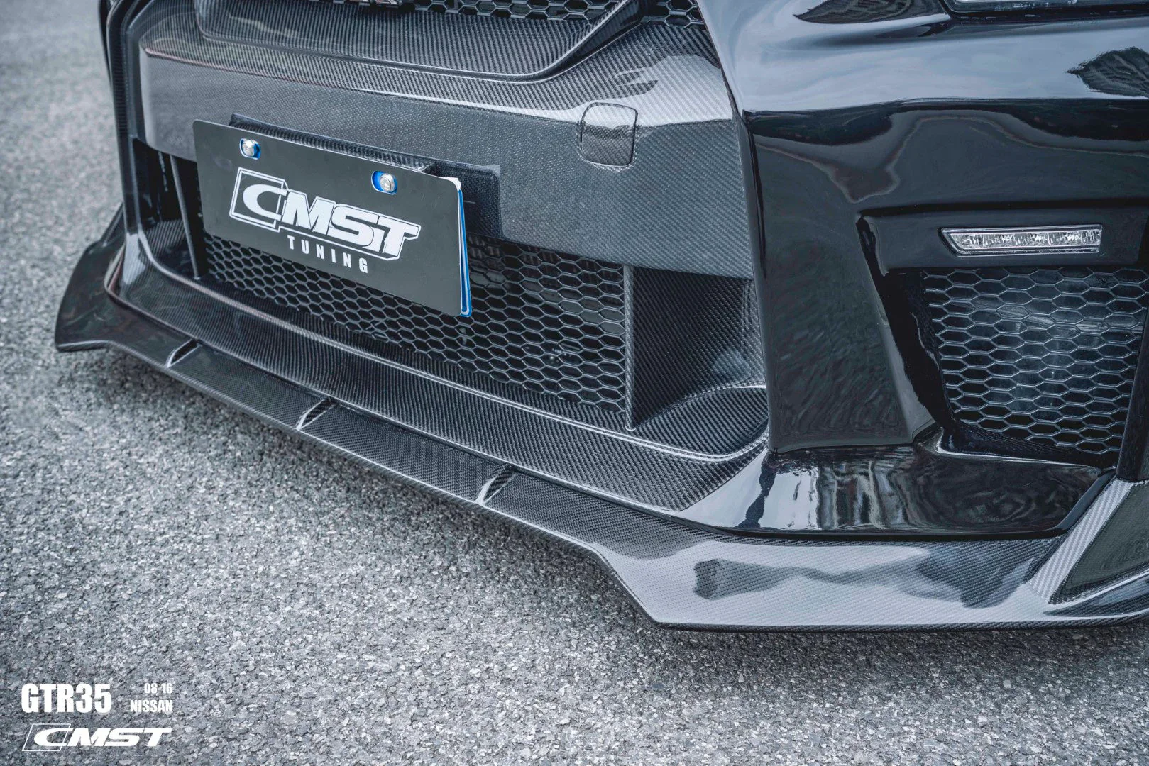 CMST Tuning Stage 2 Front Bumper & Front Lip for Nissan GTR GT-R R35 2008-2016 Facelift Conversion Kit Carbon Fiber / FRP - Image 4