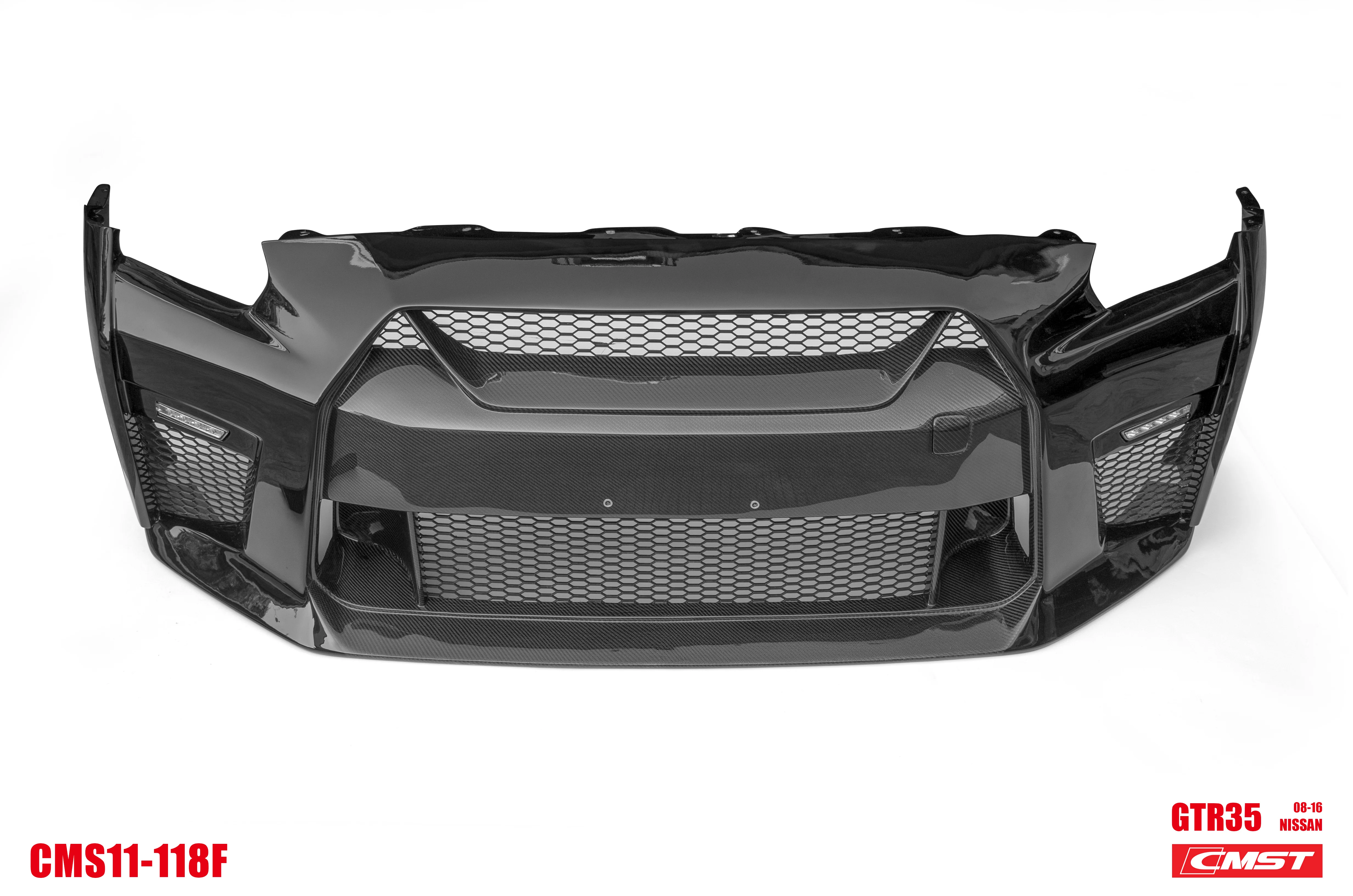 CMST Tuning Stage 2 Front Bumper & Front Lip for Nissan GTR GT-R R35 2008-2016 Facelift Conversion Kit Carbon Fiber / FRP - Image 6