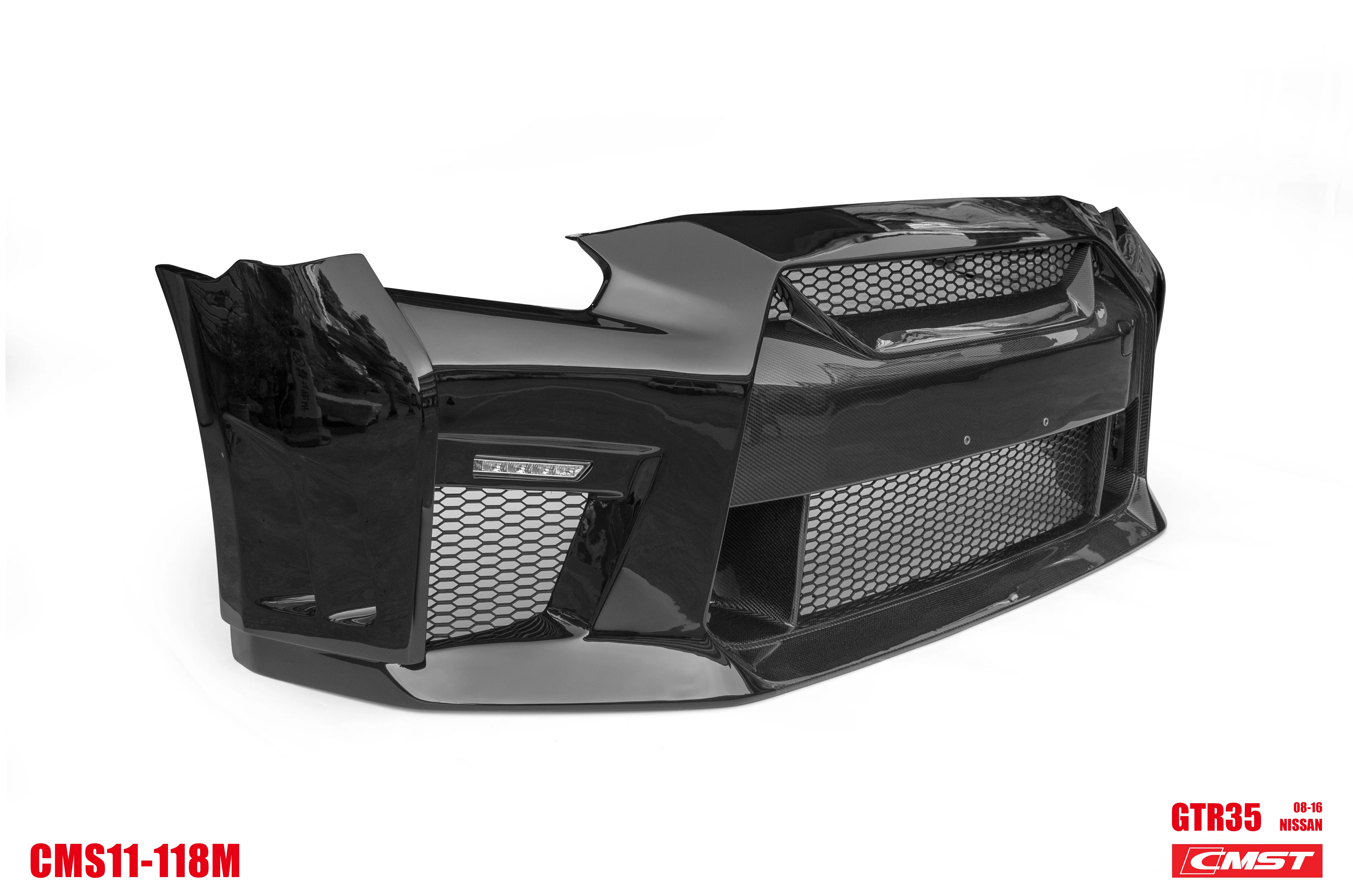 CMST Tuning Stage 2 Front Bumper & Front Lip for Nissan GTR GT-R R35 2008-2016 Facelift Conversion Kit Carbon Fiber / FRP - Image 8